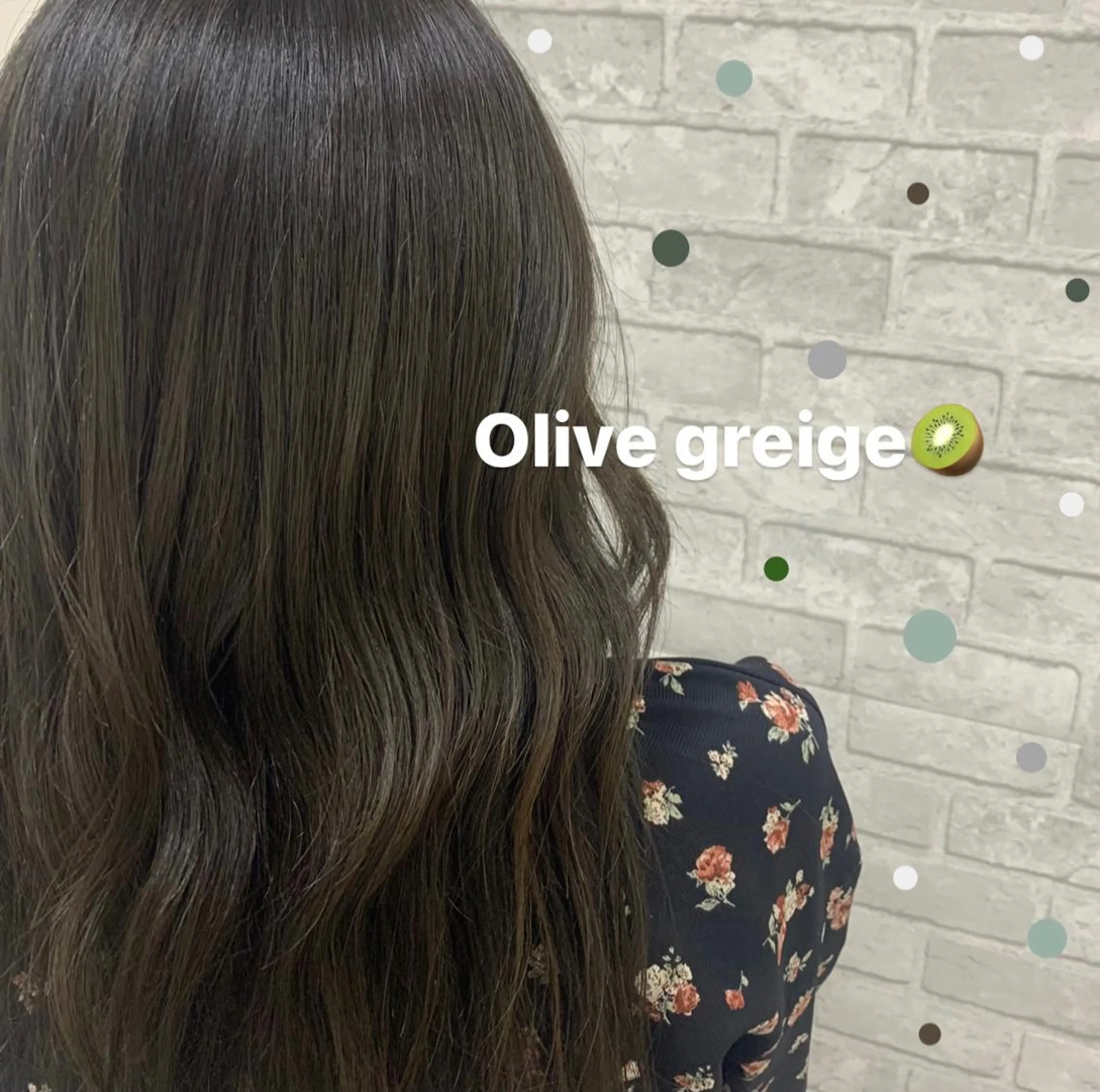 ロング カラー 透明感カラー グレージュ ハイライトカラー オリーブグレージュ オリーブグレー Hana ♡ marshu梅田のヘアスタイル