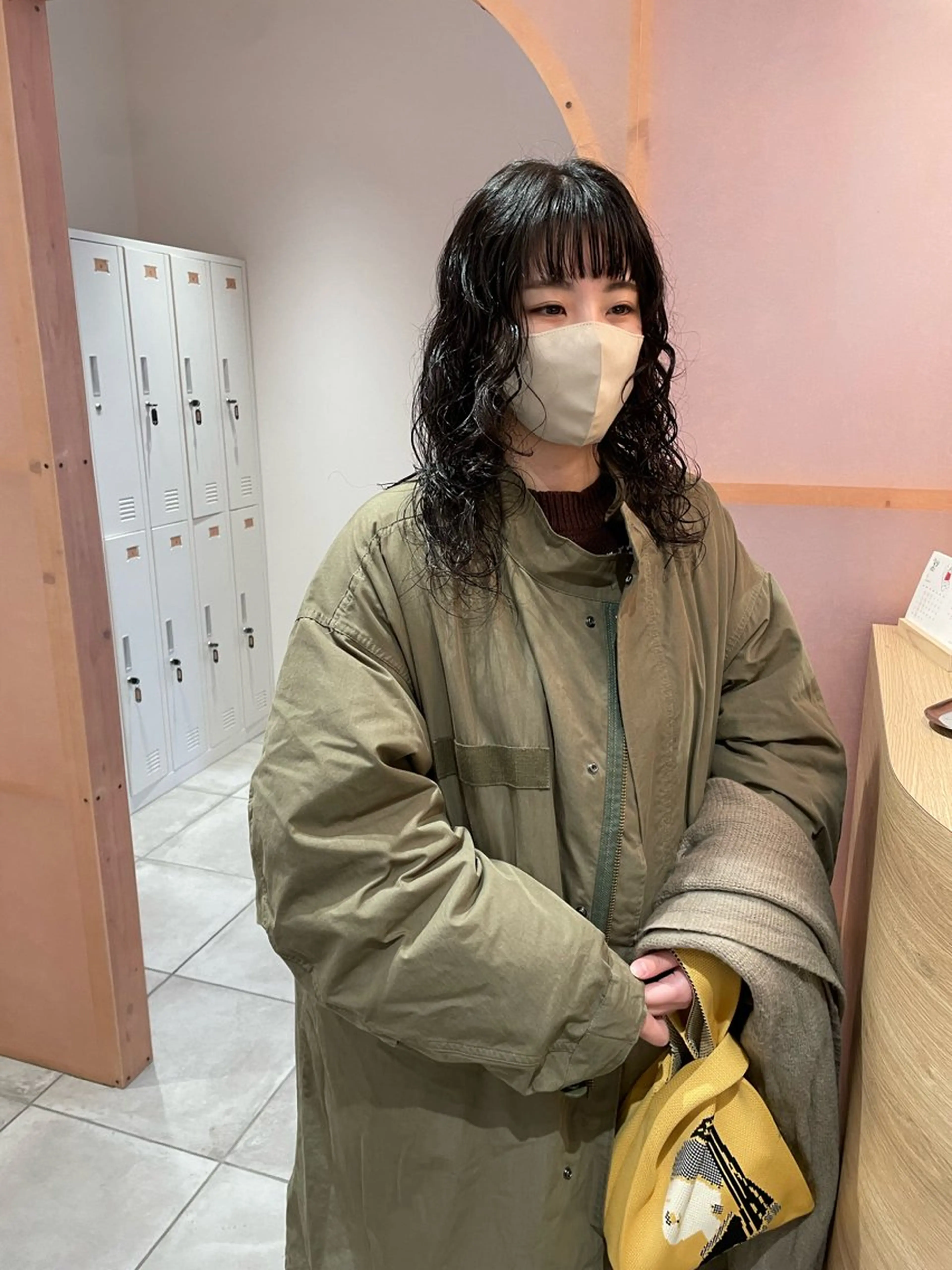 セミロング パーマ カット パーマ トリートメント 上平 綾菜のヘアスタイル