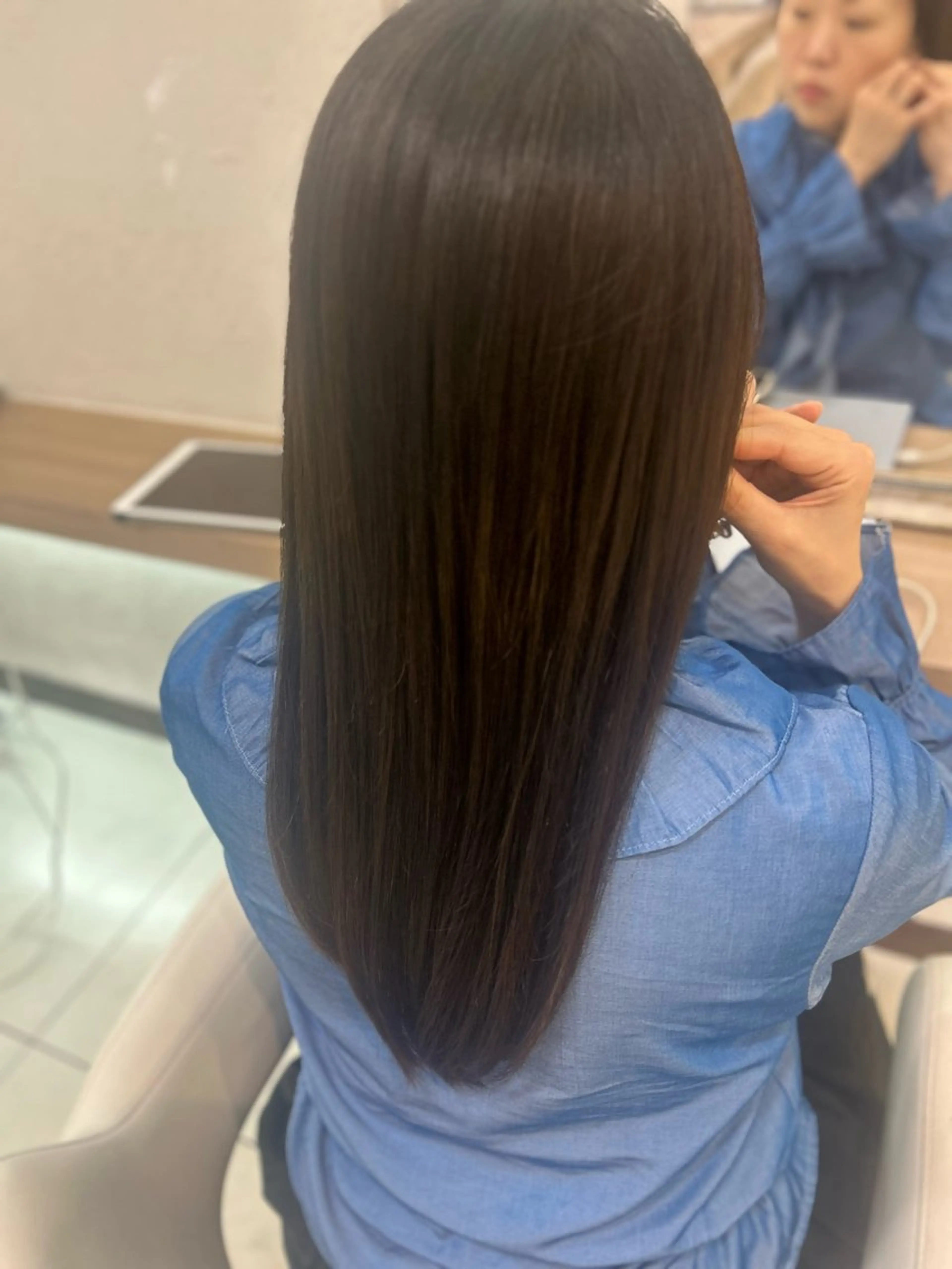 ロング カラー 髪質改善/縮毛矯正 ササキナツミのヘアスタイル