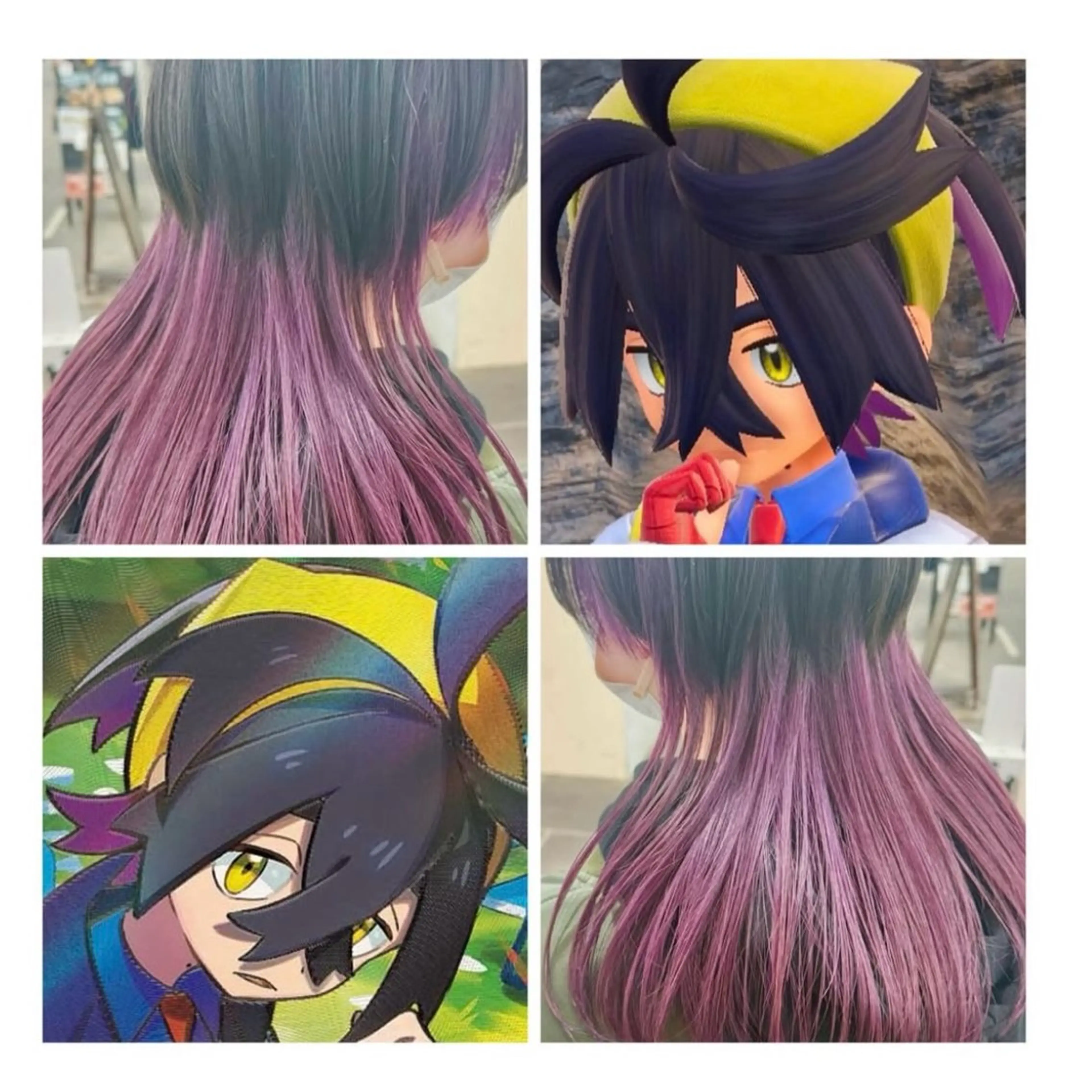 ミディアム カラー ウルフカット ヘアカラー GARU-ガル-所属・TSUNO🦖 派手髪/オタク美容師のヘアスタイル