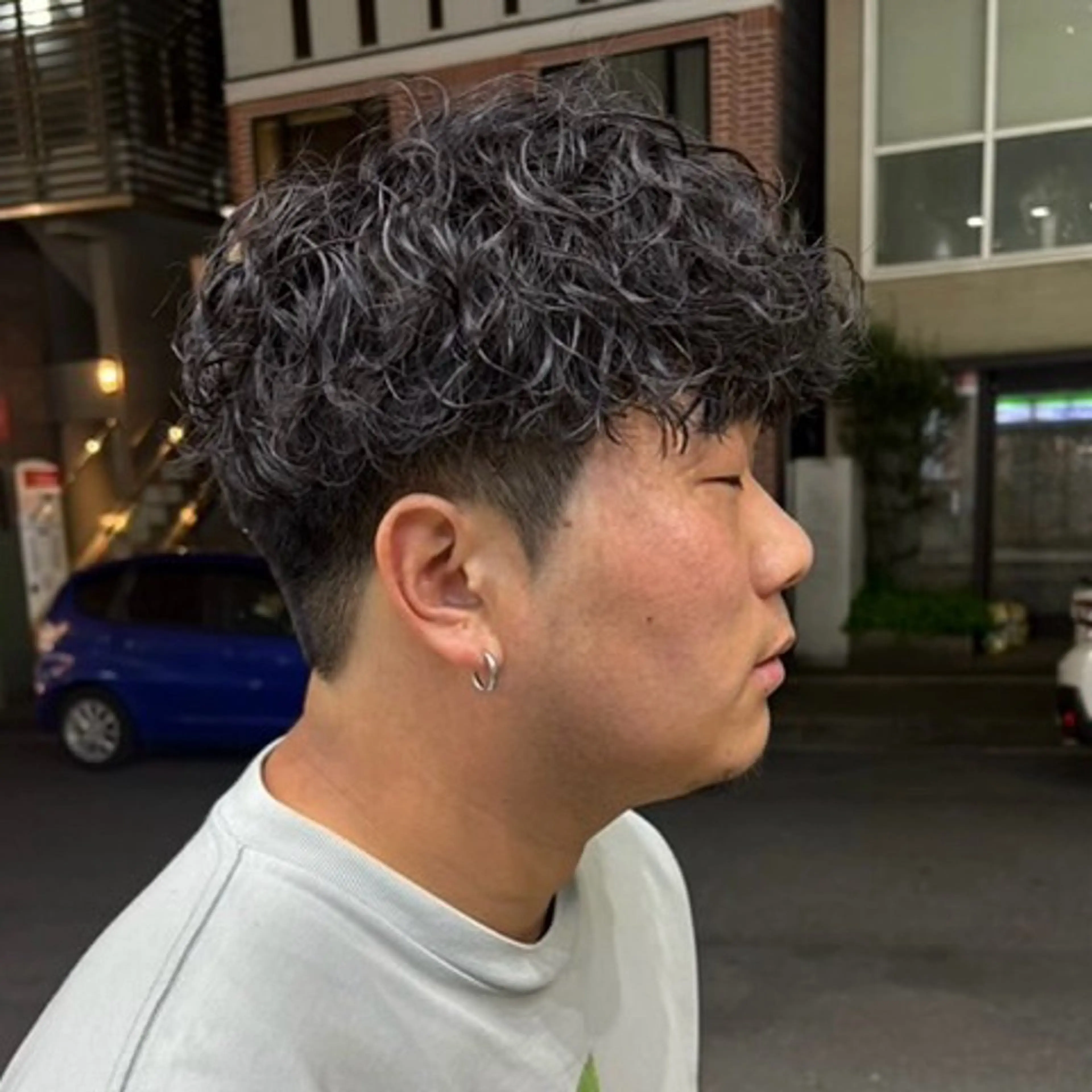 ショート メンズ カット パーマ ハイトーン/パーマ/ メンズ / 櫻本🌐のヘアスタイル