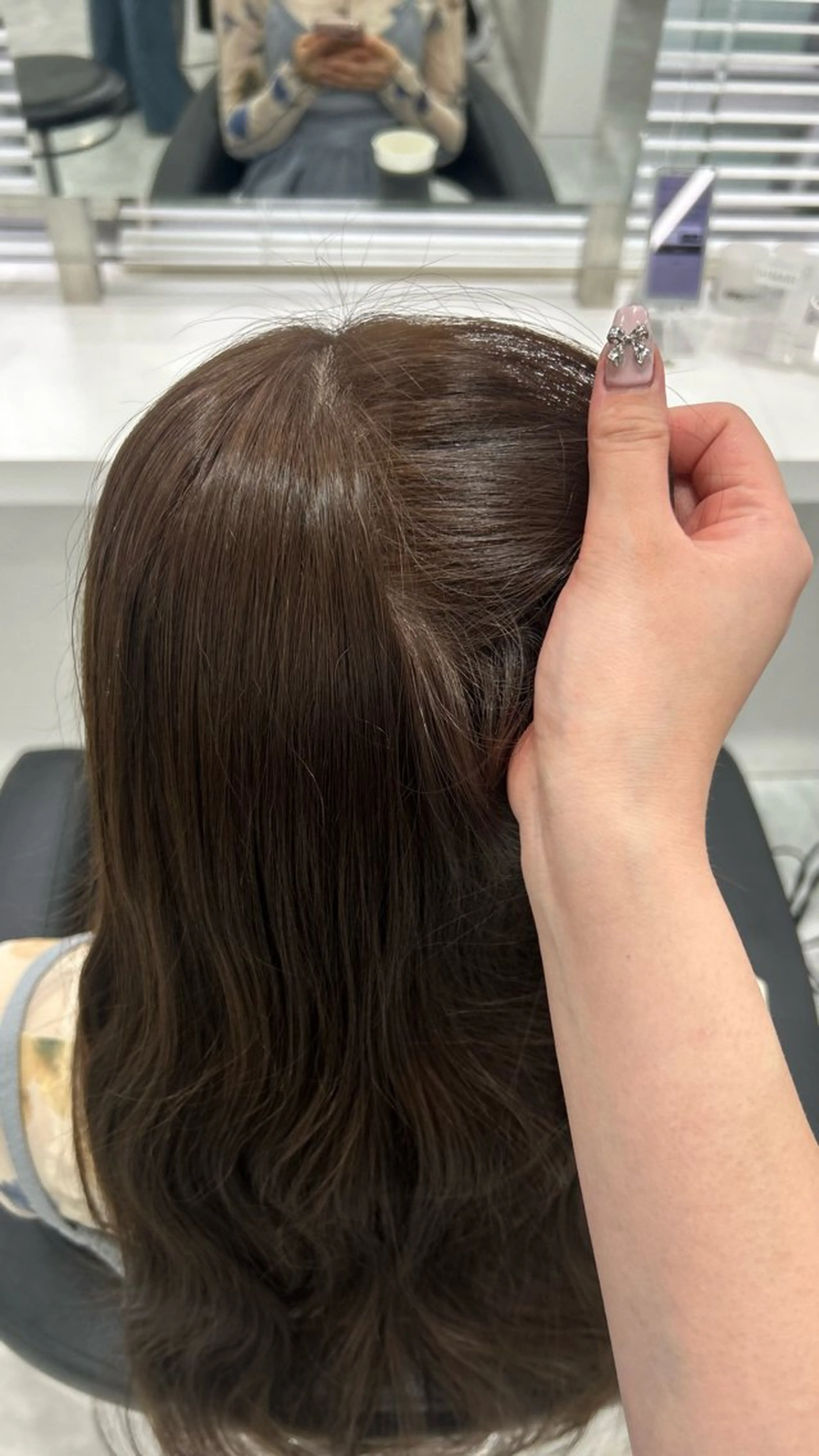 ロング カラー パーマ ヘアアレンジ メンズ キッズ ヘアカラー トリートメント 🩶盛れ✖️韓国ヘア 🩶Himari🎀のヘアスタイル