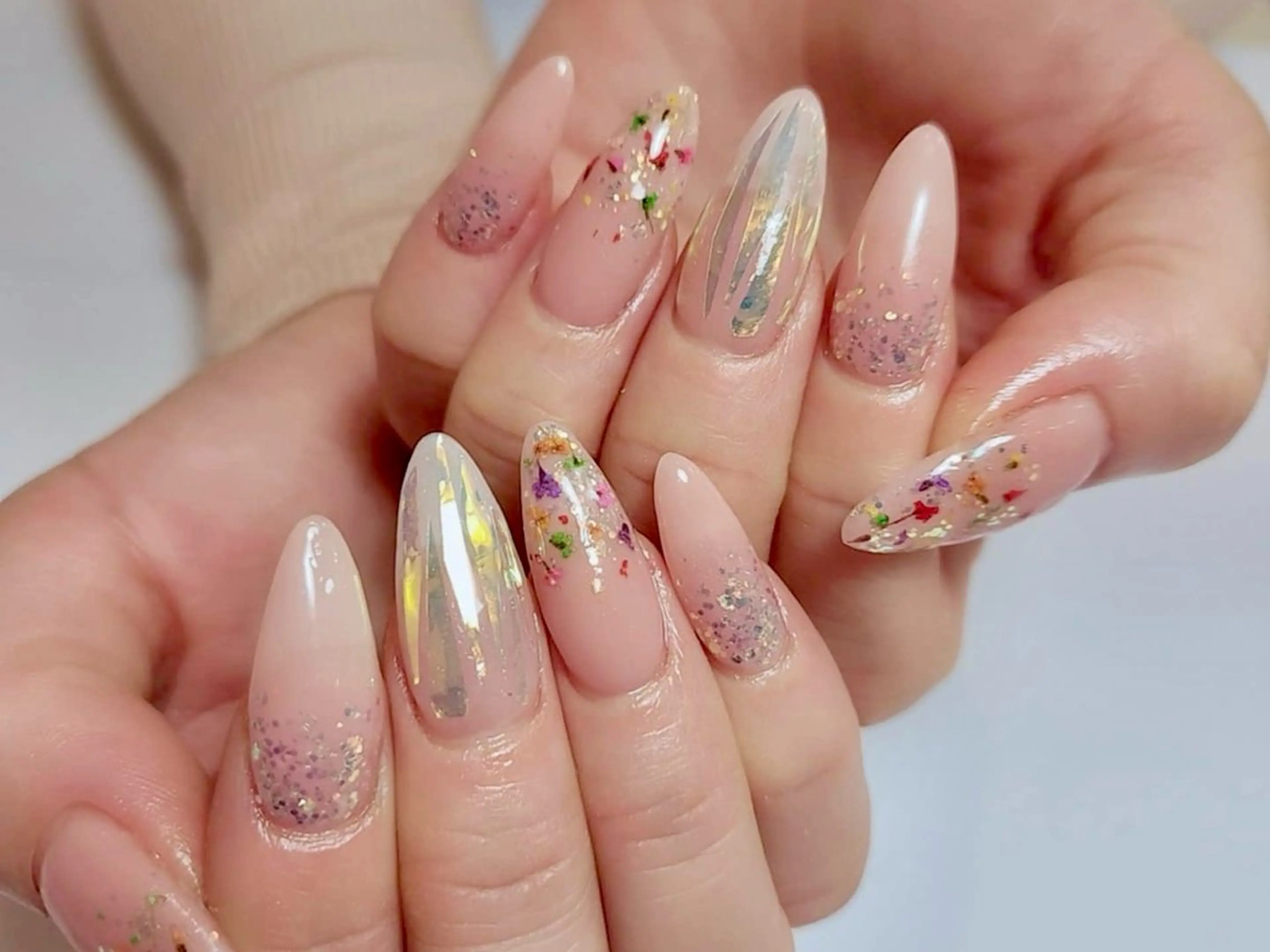🎀チップ長さ出し持ち込みデザイン💅🌈の写真