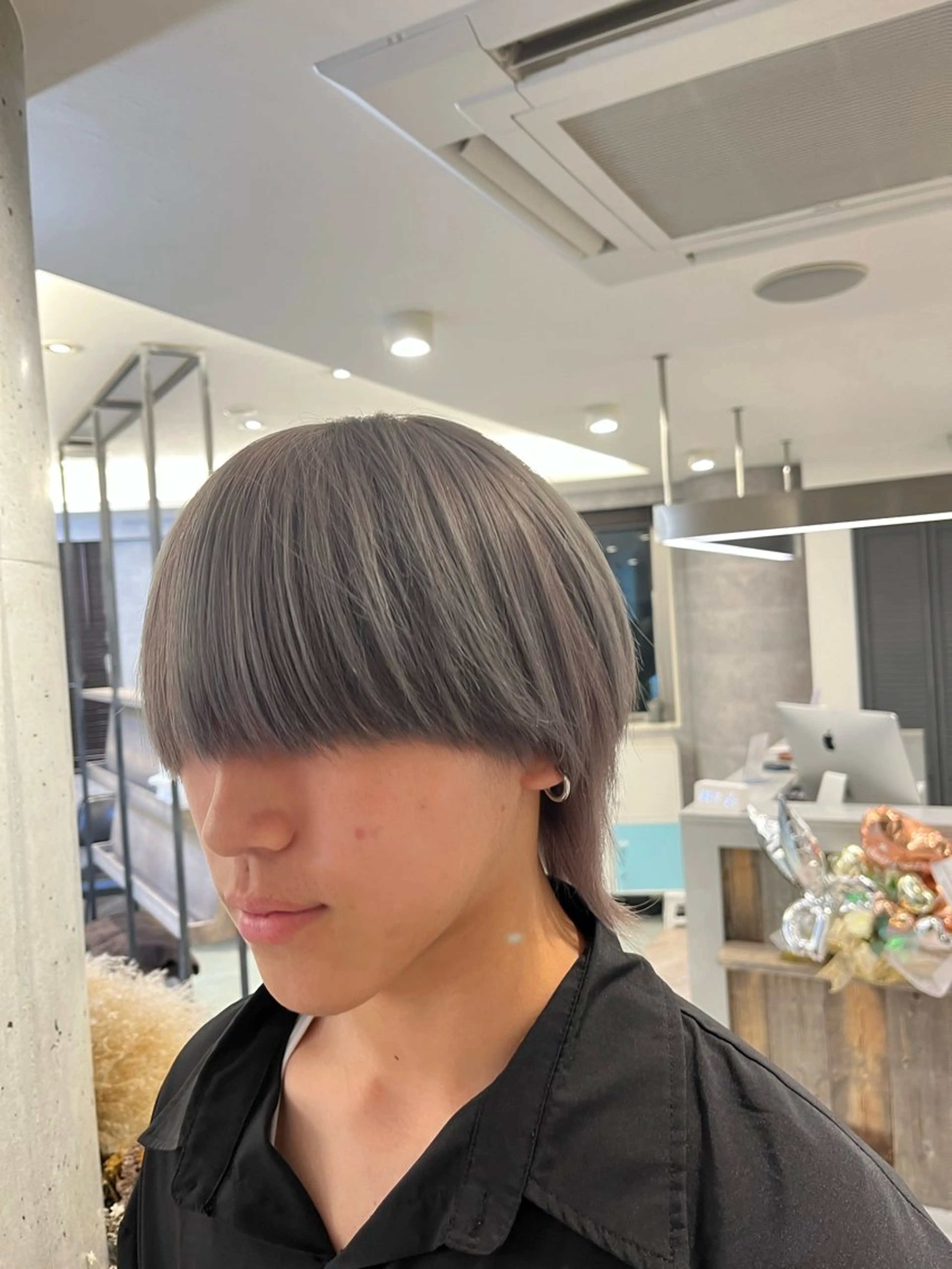 カラー ブリーチ グレージュ ケアブリーチ🌟 ♢WATARU♢のヘアスタイル