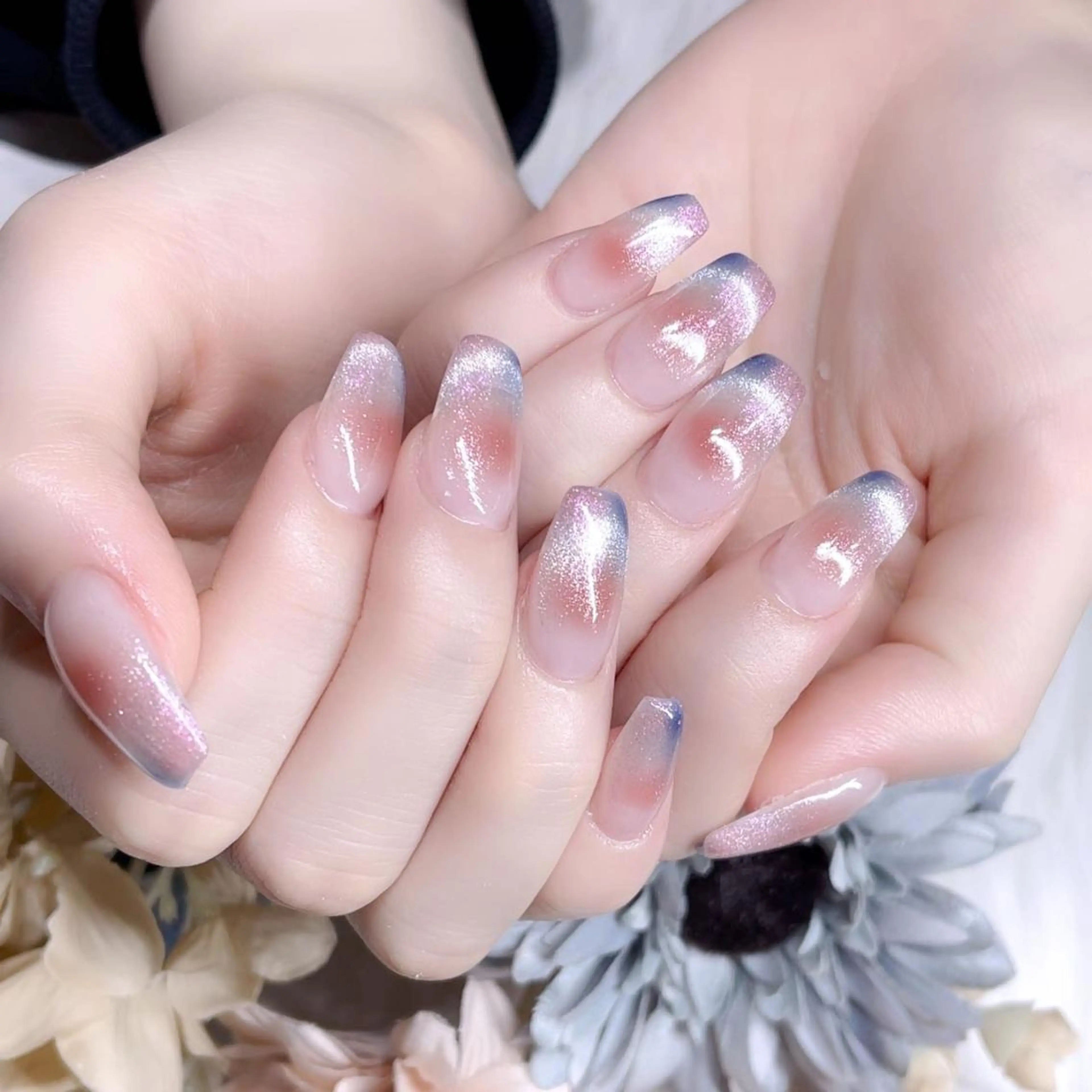 ネイル アートネイル 長さ出し ネイルチップ Queens 新宿本店のネイルデザイン