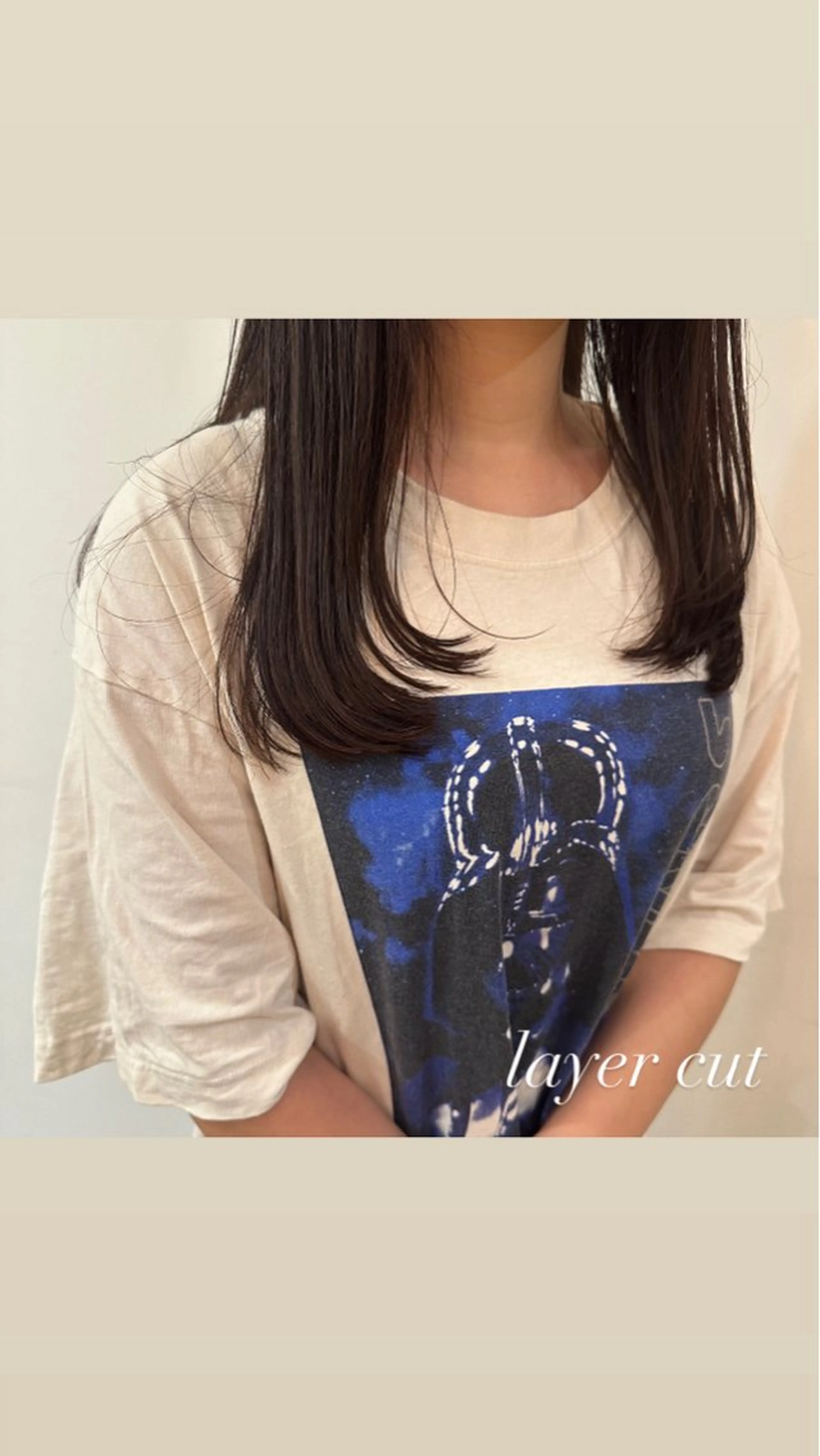 セミロング ヘアアレンジ 顔まわりレイヤー 顔周りカット レイヤーカット みなみ/韓国ボブ/ 韓国レイヤーのヘアスタイル