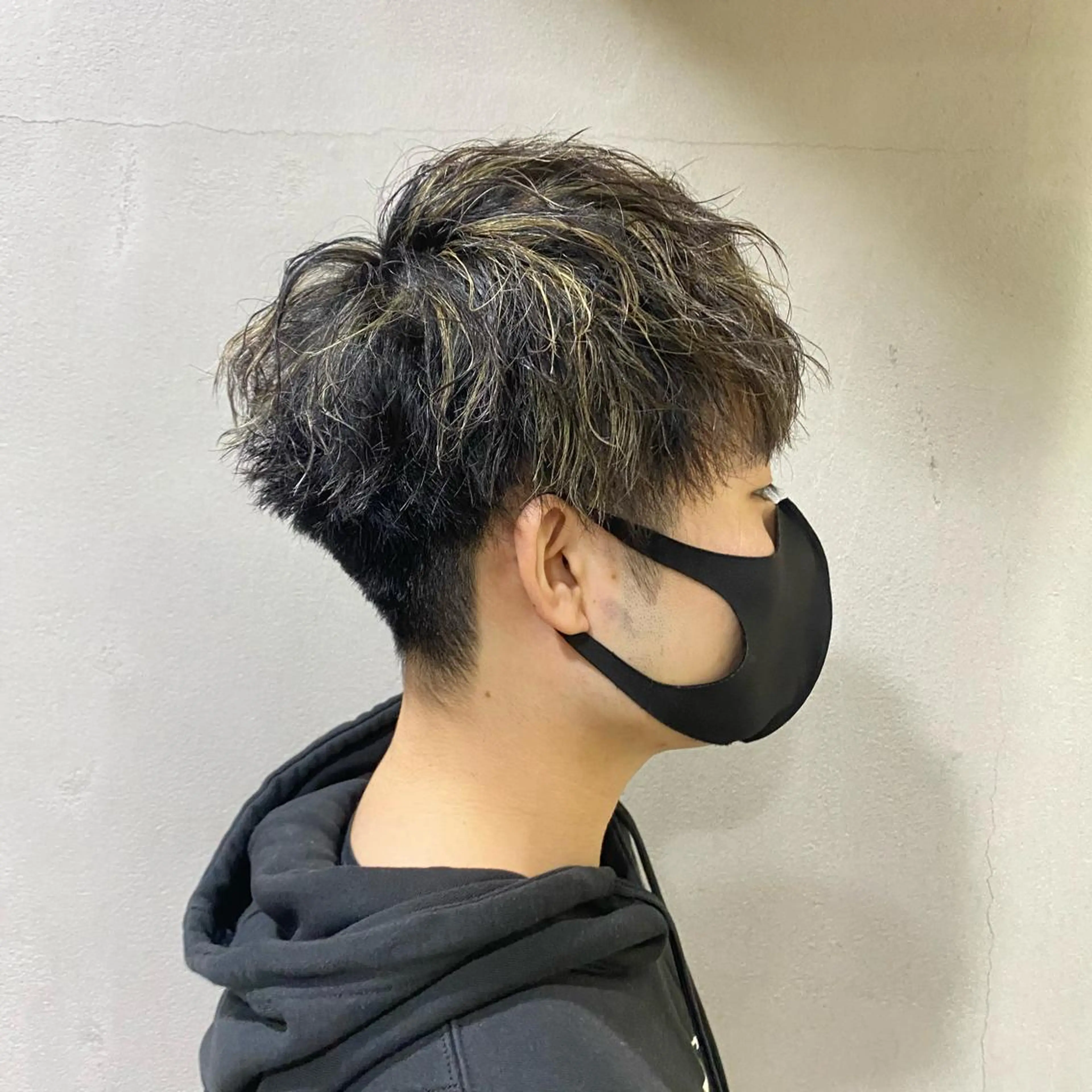 メンズ ボブ/パーマ ミヒラケイタのヘアスタイル