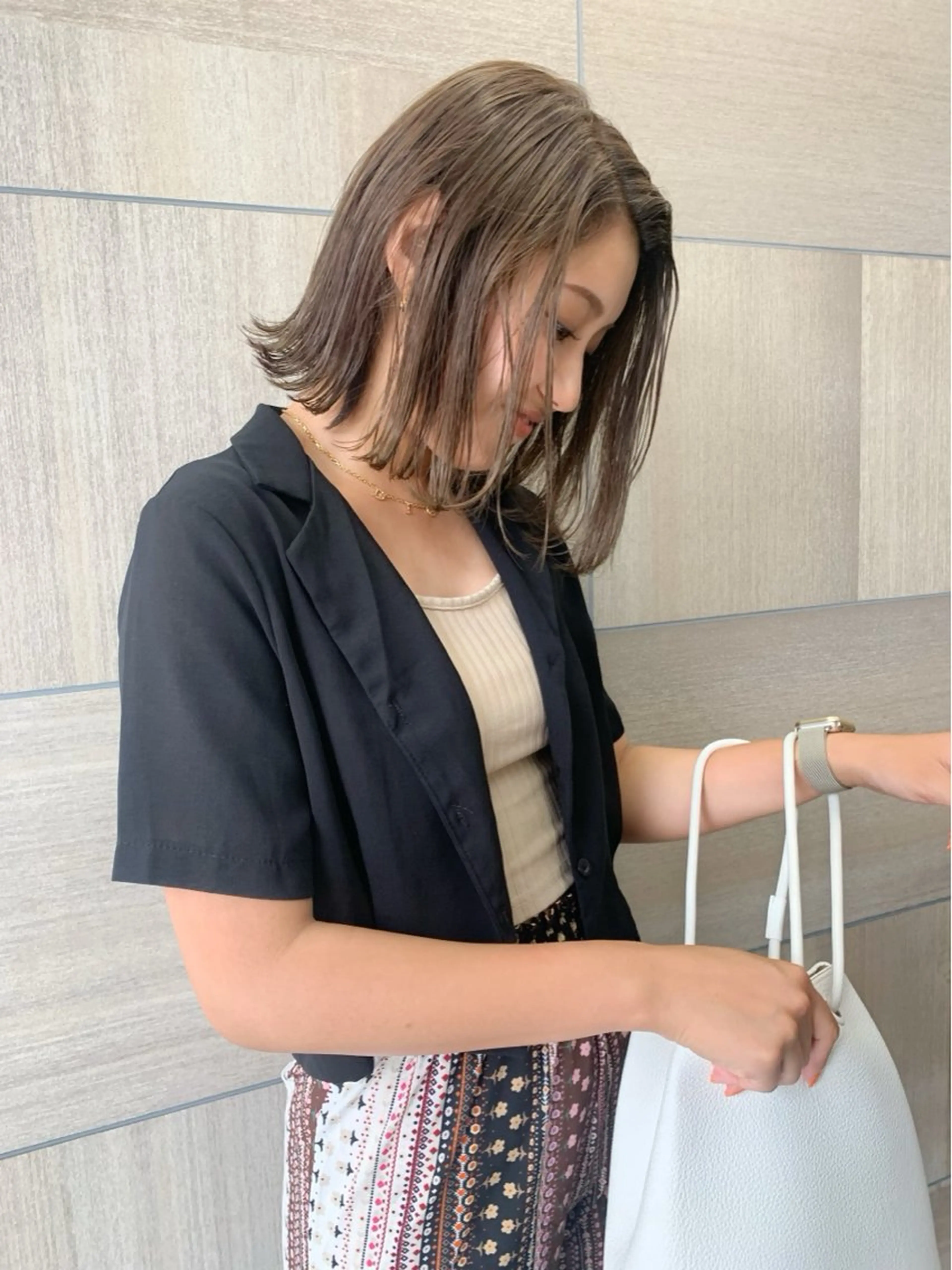 ミディアム kana🍃newi 京橋/透明感カラーのヘアスタイル