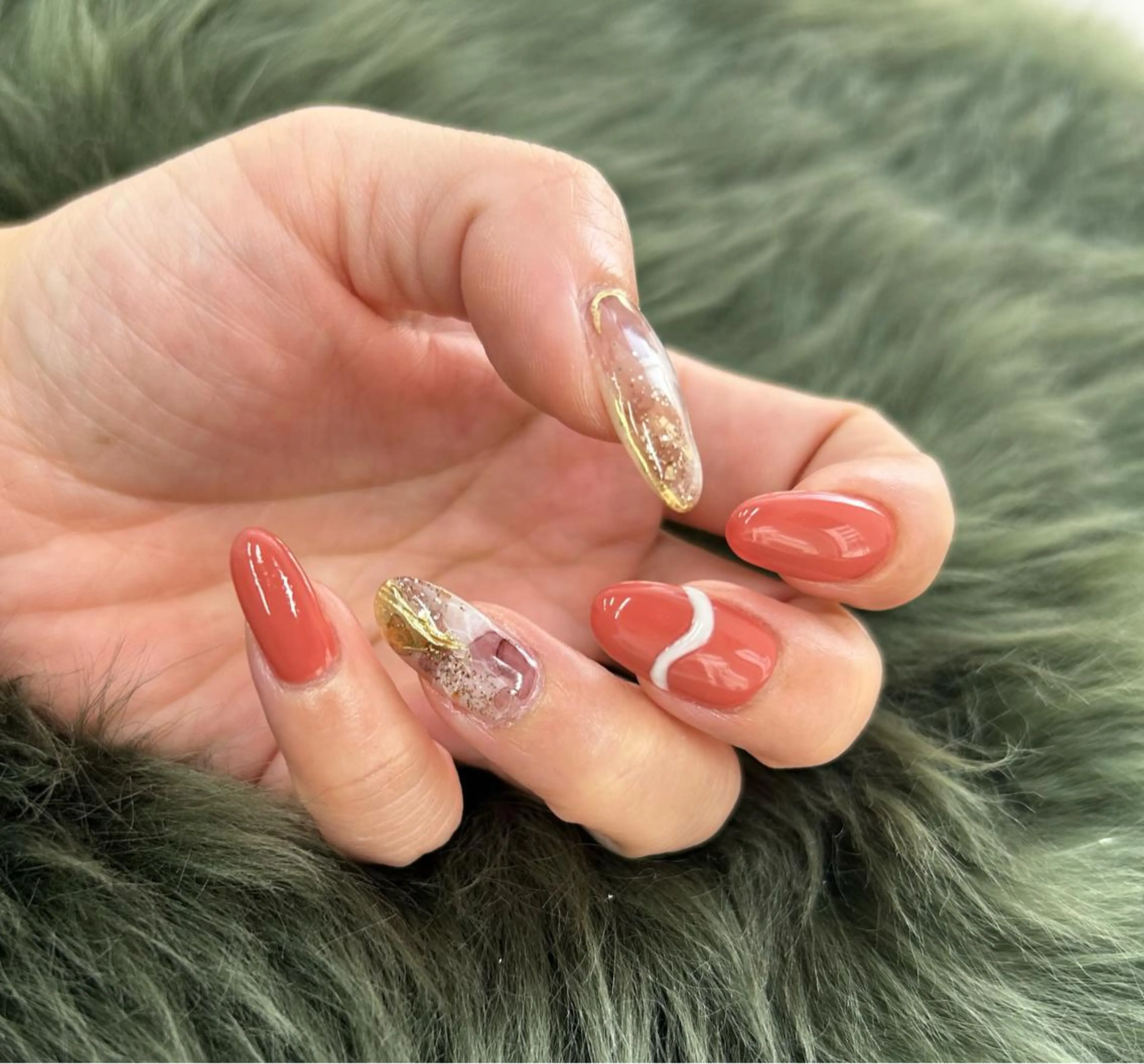 ジェルネイルアート4本コース✳︎オフ込み、ケア込み✳︎¥6600の写真