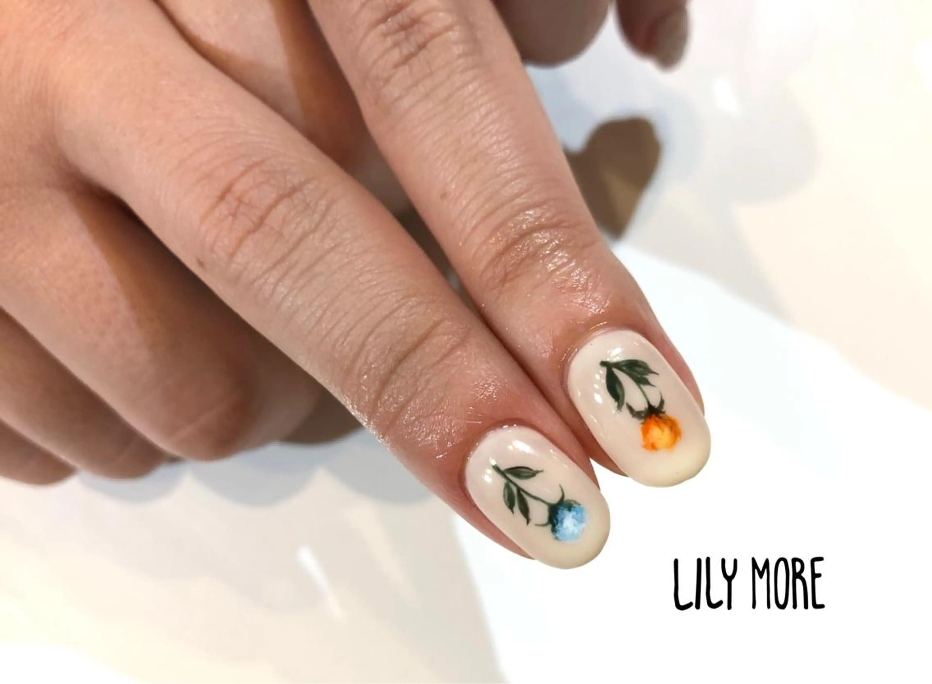 ネイル フラワーネイル Lily closetのネイルデザイン