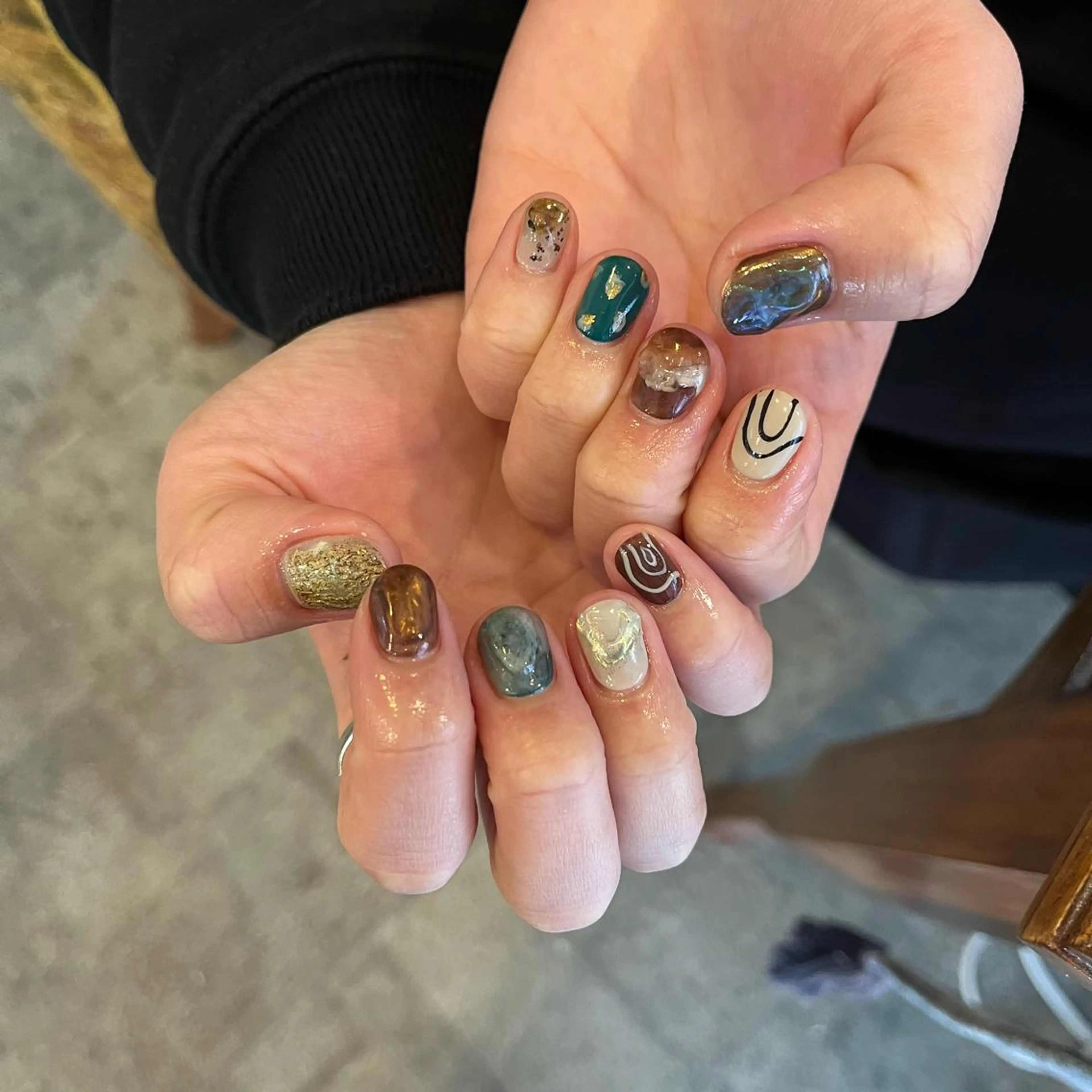 ネイル ハンドネイル Trico Antique所属・岩本 杏のネイルデザイン