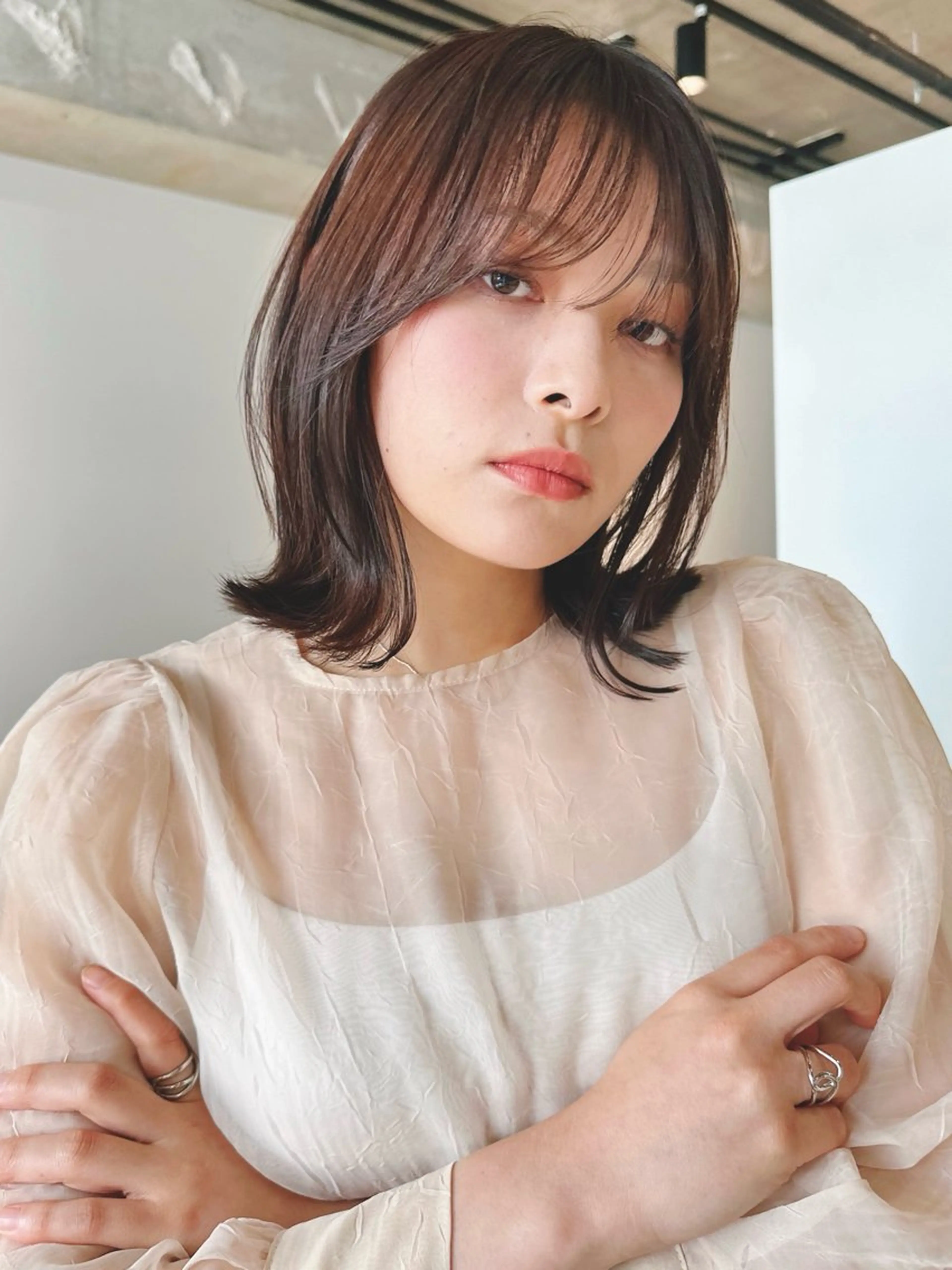 ショート カラー パーマ 🫧小顔×似合わせ× 透明感カラー🫧のヘアスタイル