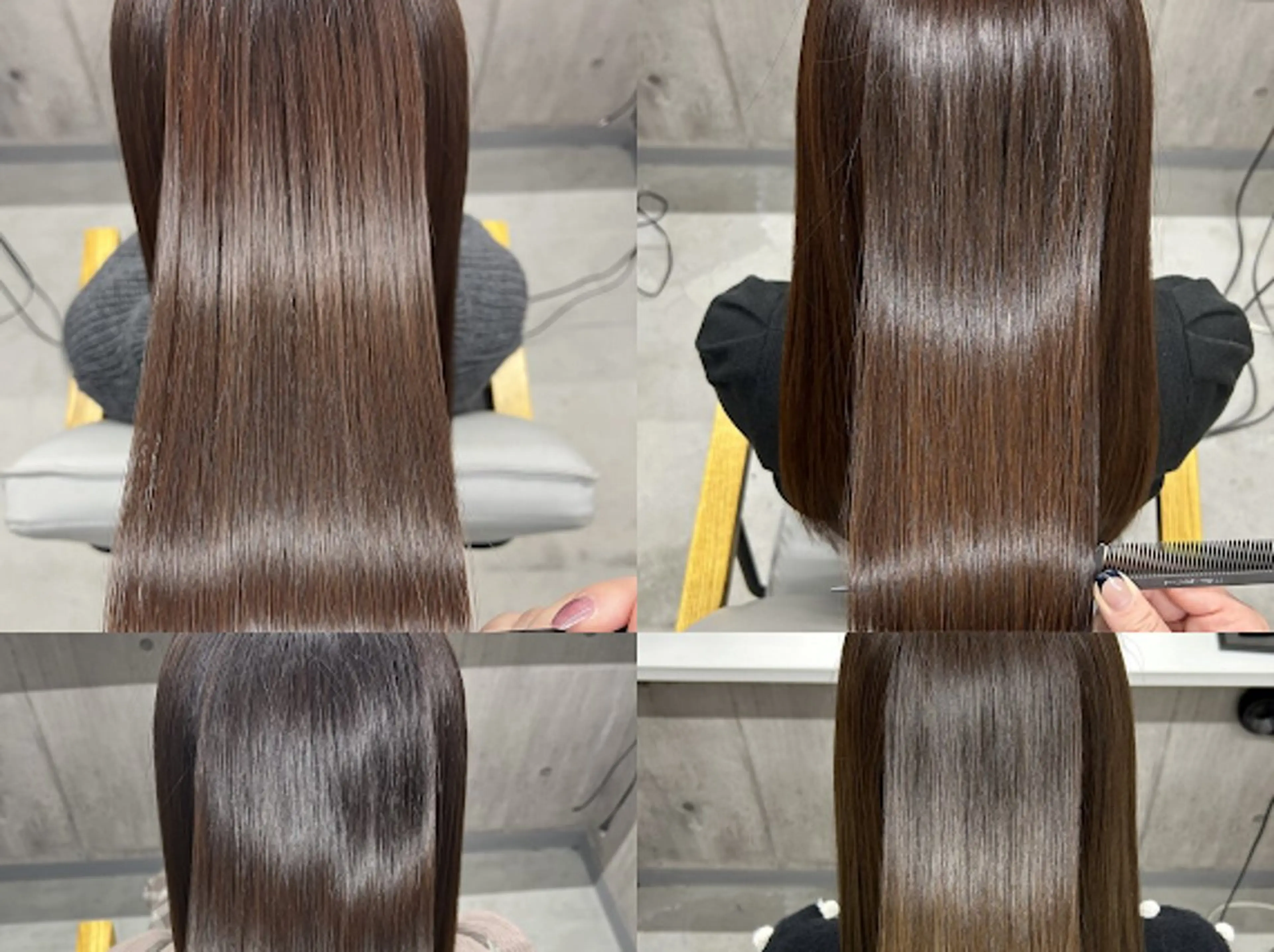 ロング カラー 髪質改善×韓国艶髪 カラー ヒナタ🍒のヘアスタイル