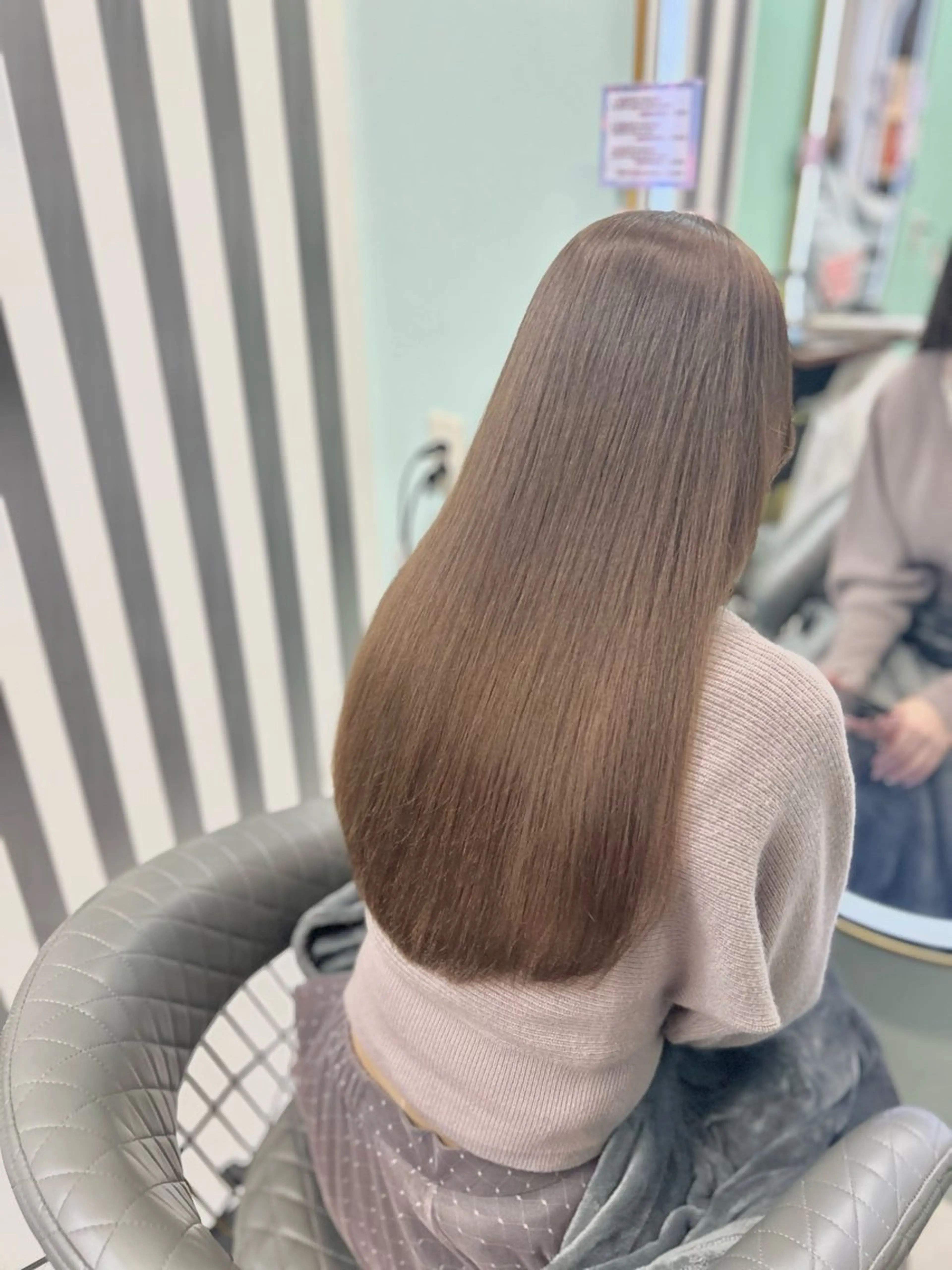 ロング アッシュ 髪質改善 【髪質改善特化】 新宿/縮毛矯正/セラのヘアスタイル