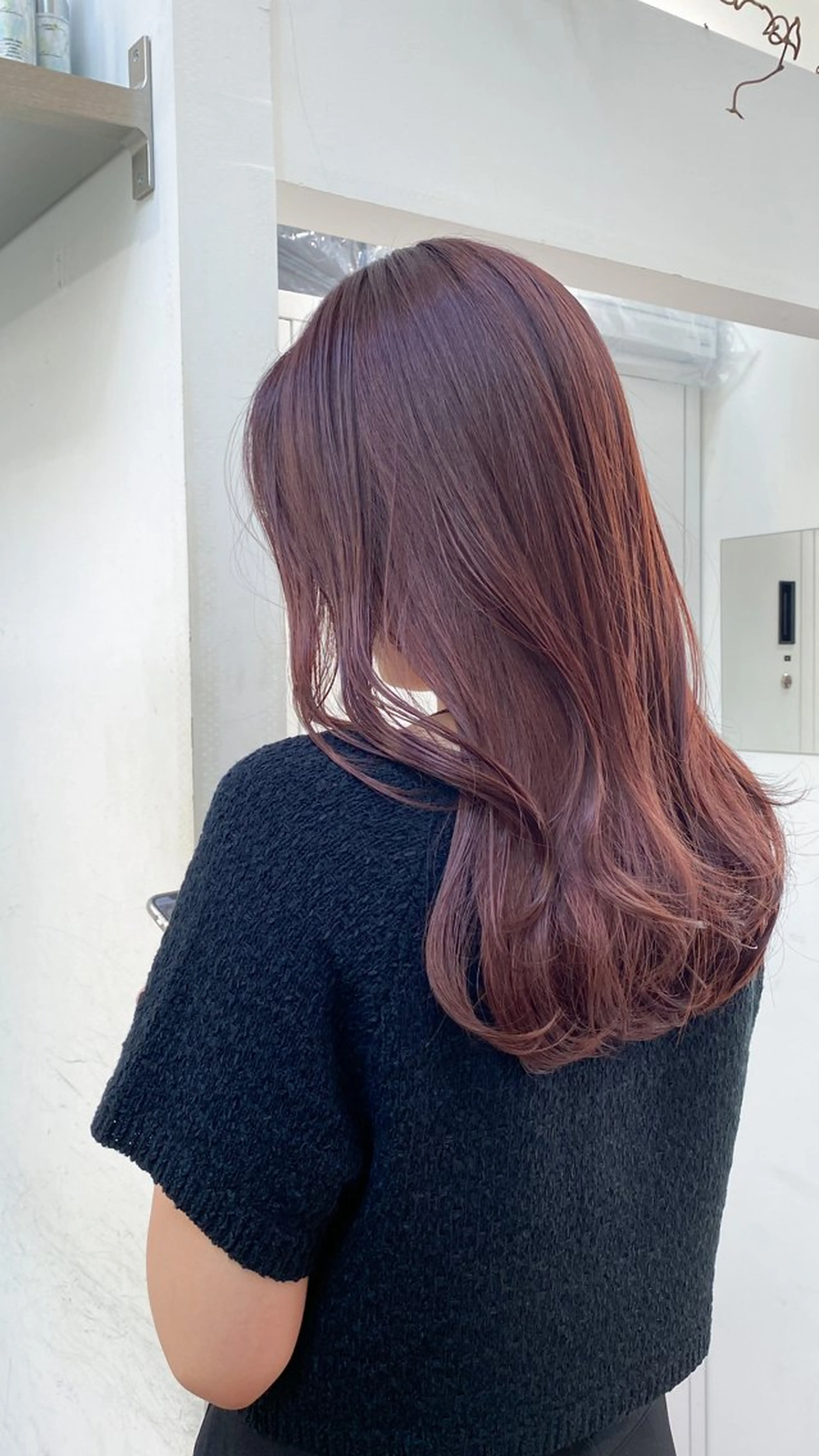 ロング カラー ブラウンカラー レッドカラー レッドブラウン レイヤーカット ヘアカラー トリートメント とびまつ /ショート/脱白髪染のヘアスタイル