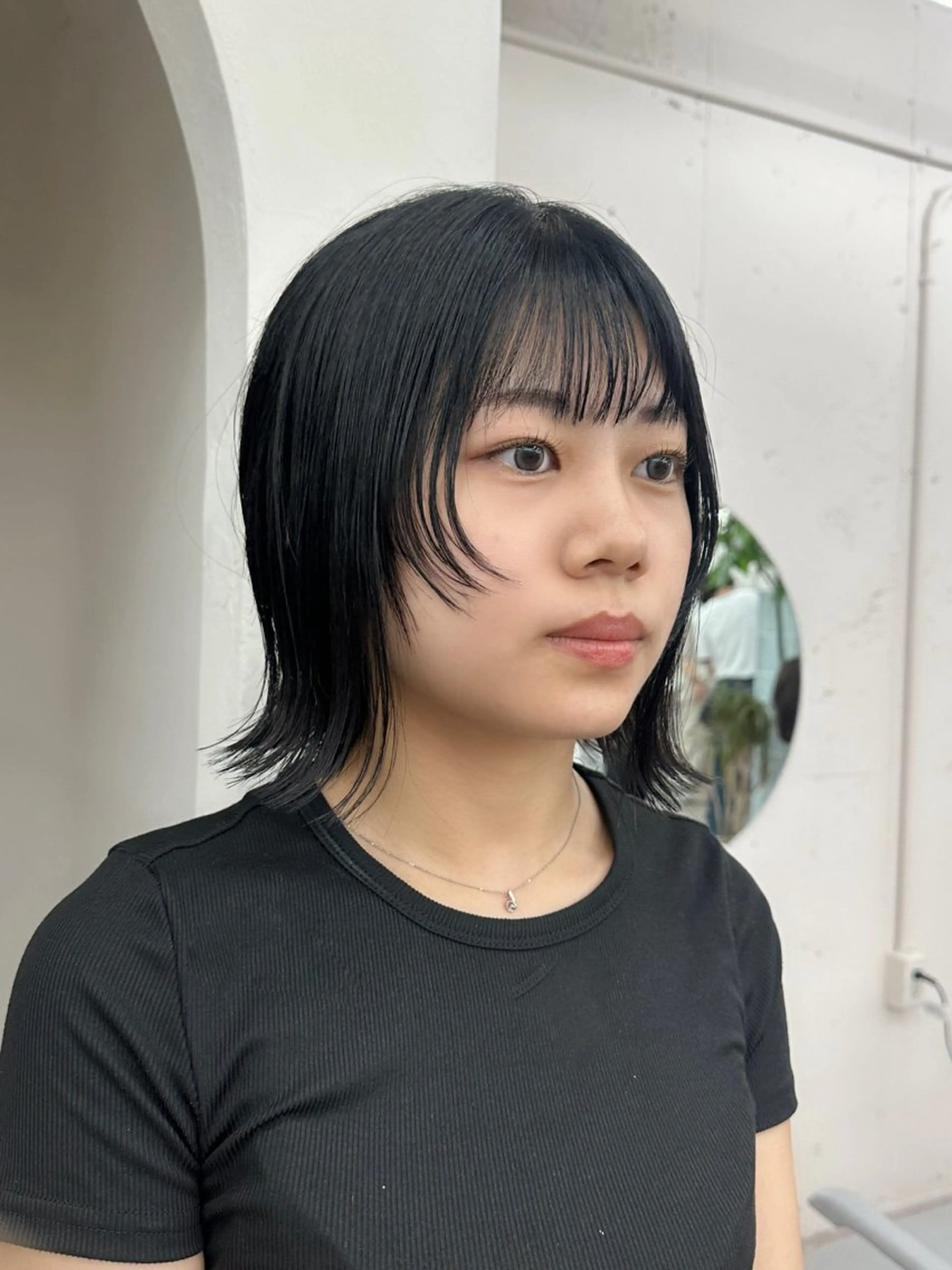 ミディアム ボブレイヤー ボブ 顔まわりレイヤー 顔周りカット レイヤーカット vibe所属・vibe/ 名古屋駅/野田 侑作のヘアスタイル