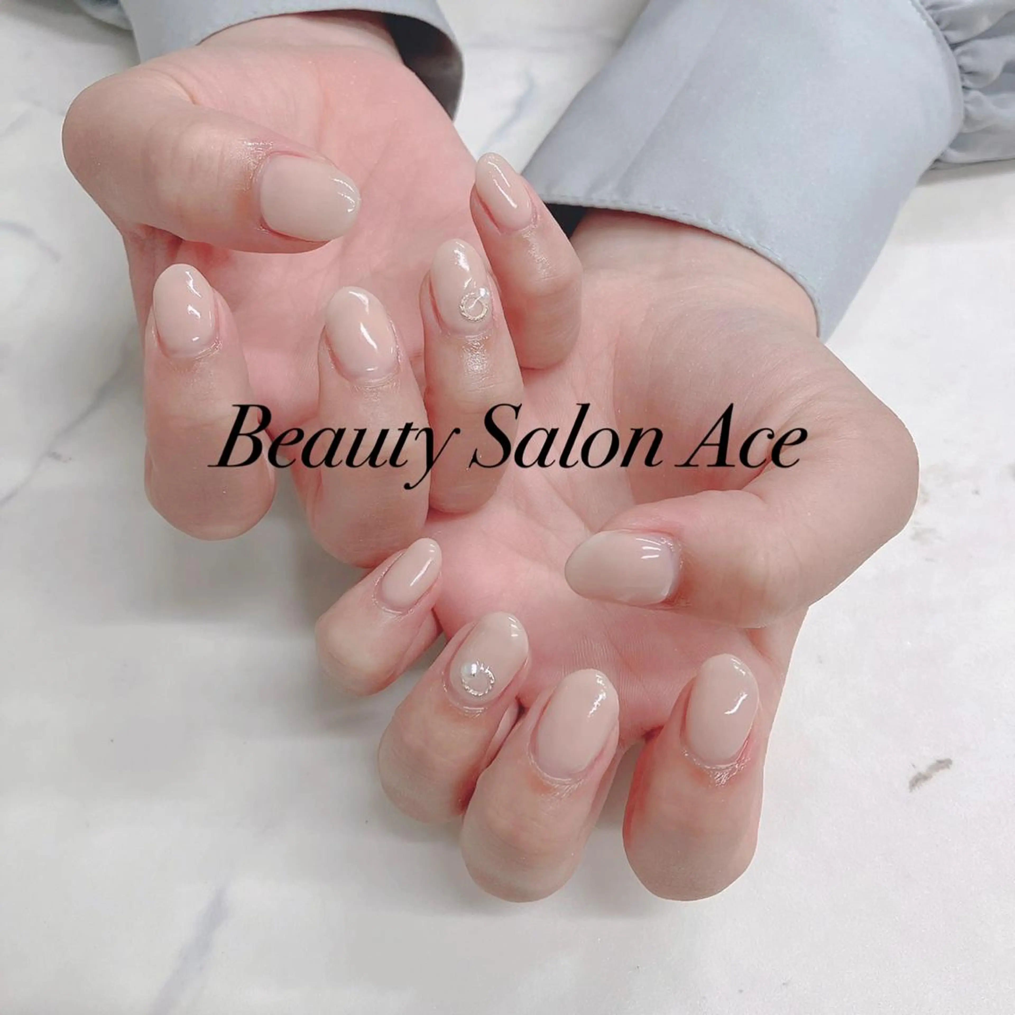 ネイル メンズネイル 春ネイル ハンドネイル ハンドケア Beauty Salon Ace（ネイルサロン　エース）所属・池袋フィルイン Ace♡長さだしのネイルデザイン