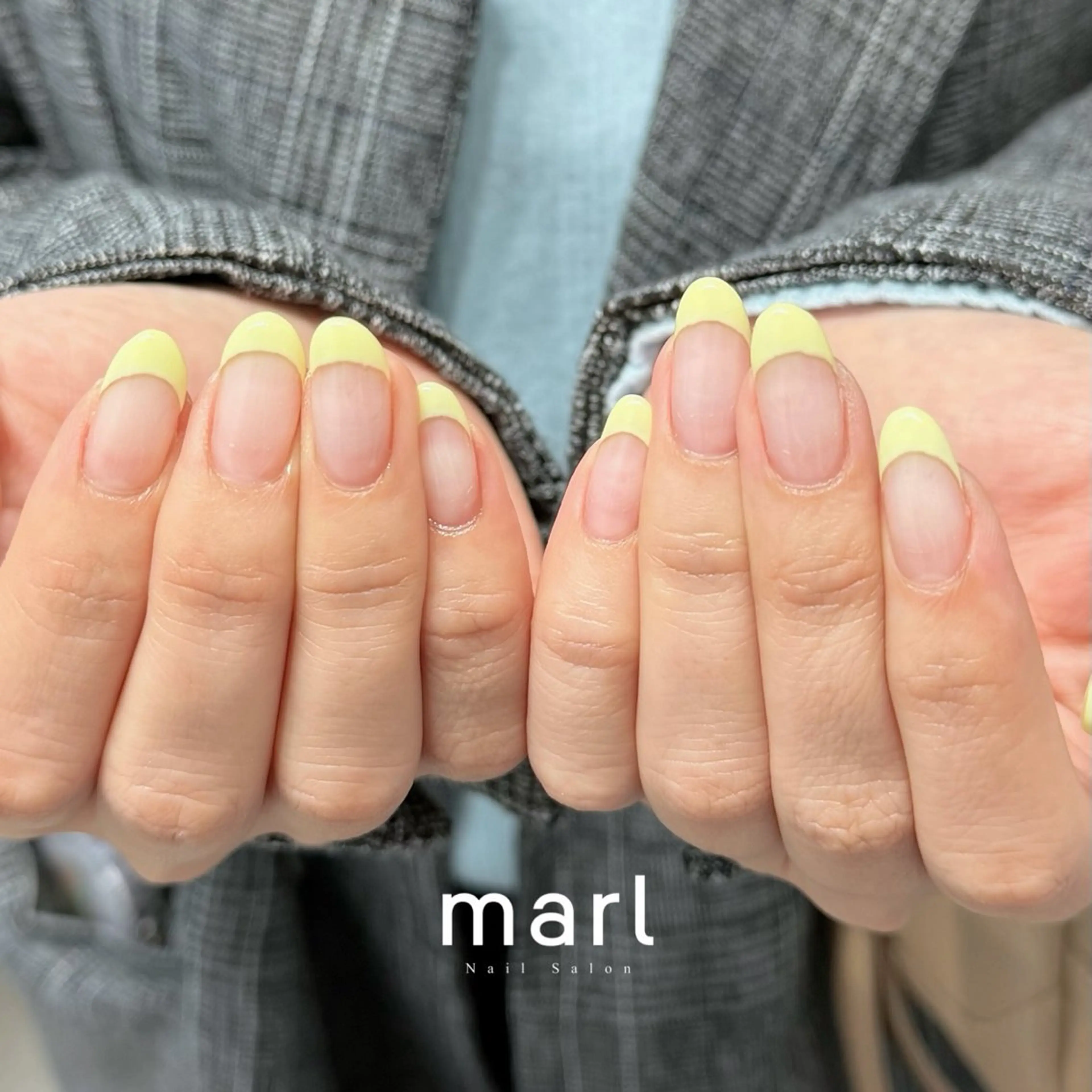 ネイル クリアネイル フレンチネイル ハンドネイル marl　表参道店（旧：unil -Msisnailsalon-【ニル】）所属・Maaya nail🫧のネイルデザイン