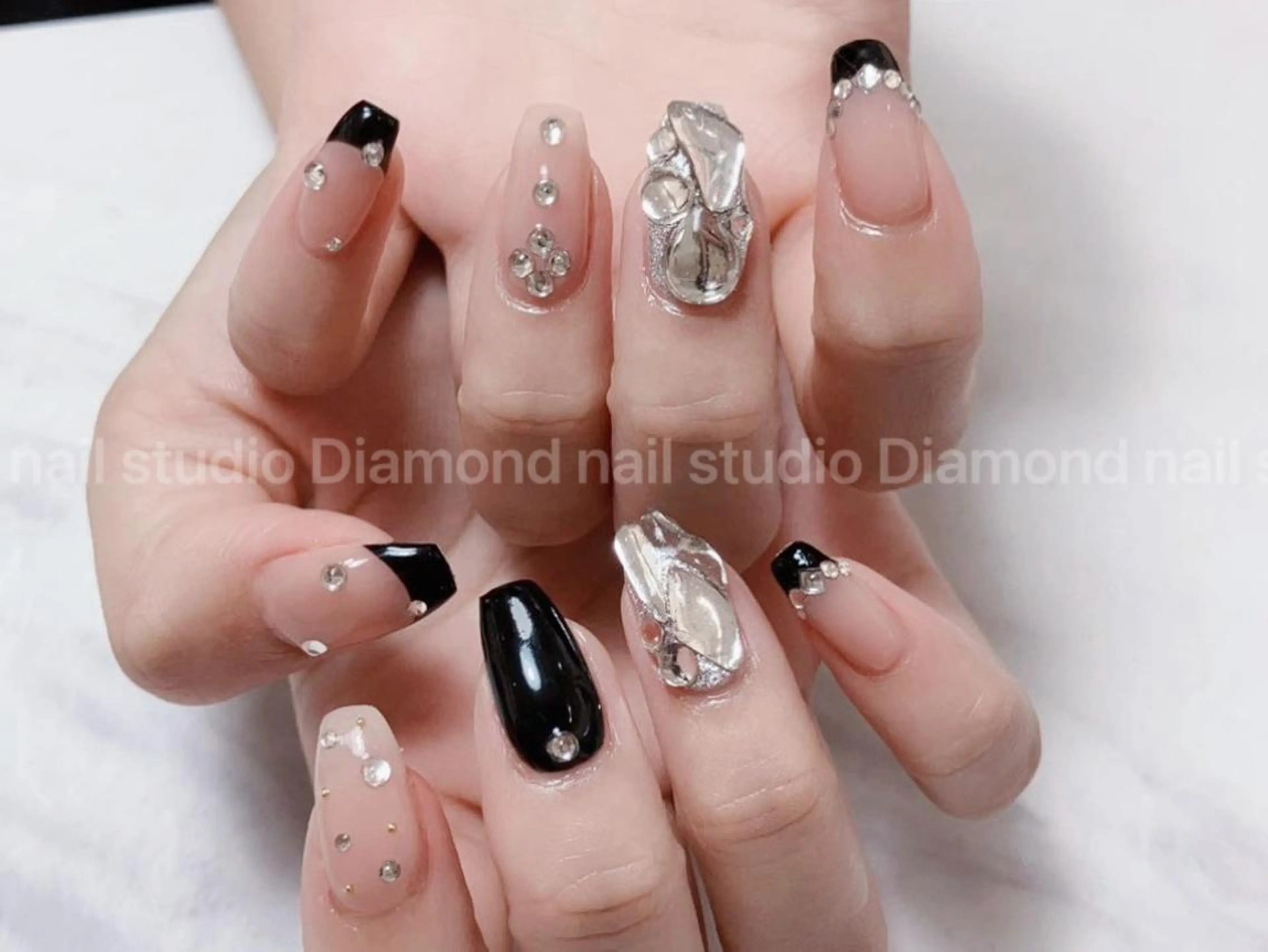 ロング Diamond 🚢のネイルデザイン