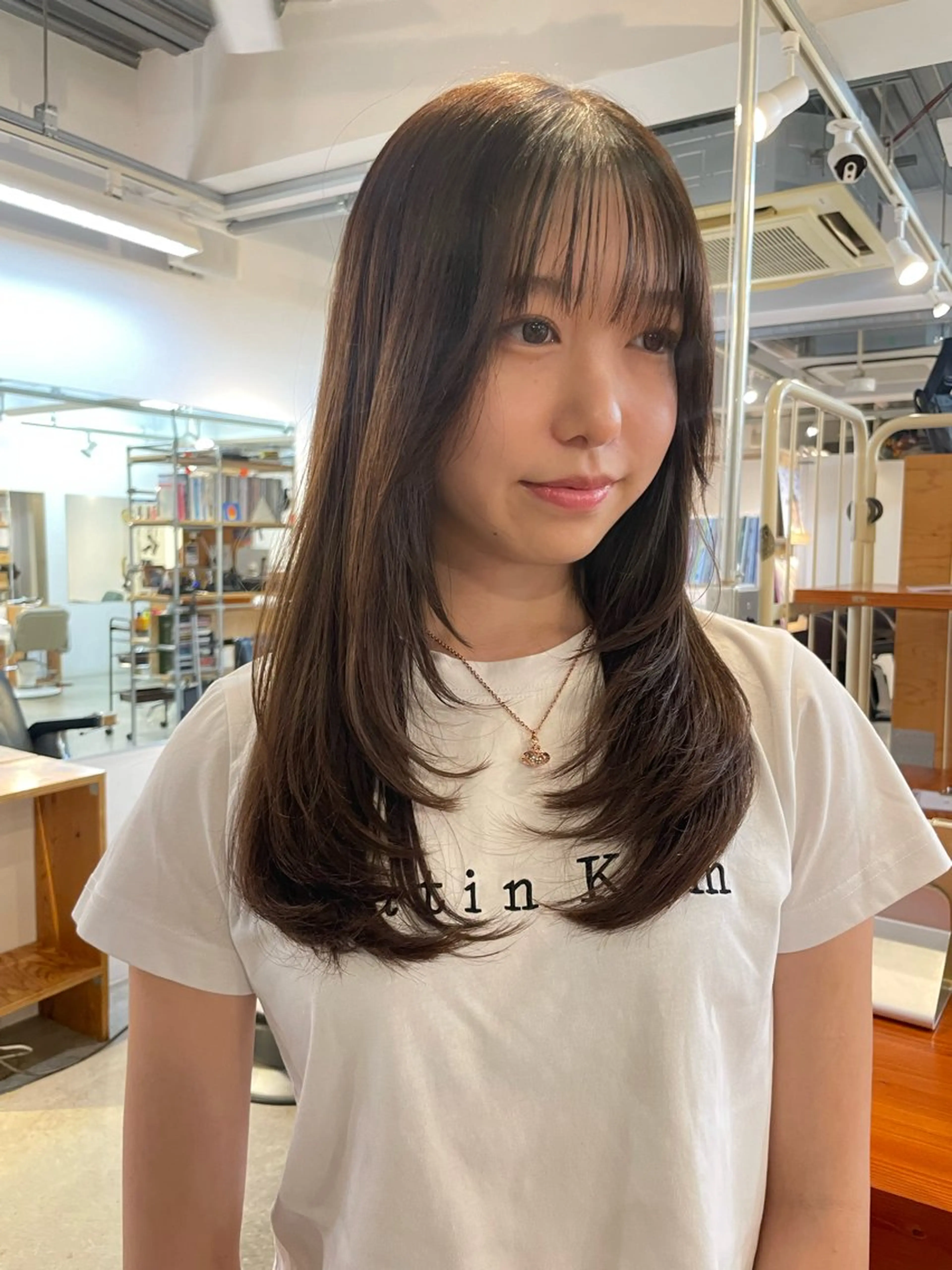 ロング レイヤーカット シャギー cyez rinkaのヘアスタイル