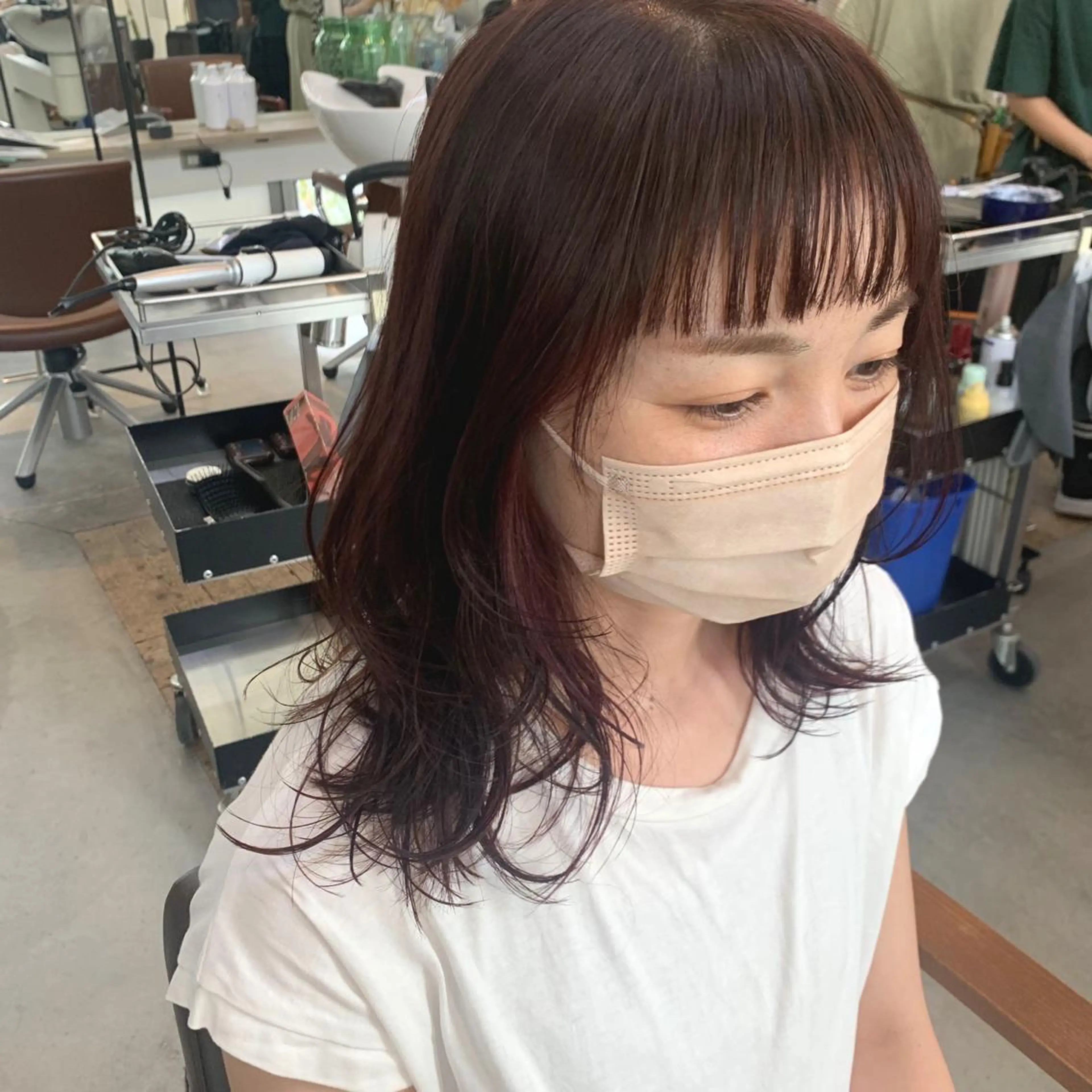 セミロング カット ヘアカラー kachina所属・綿貫 美雪のヘアスタイル