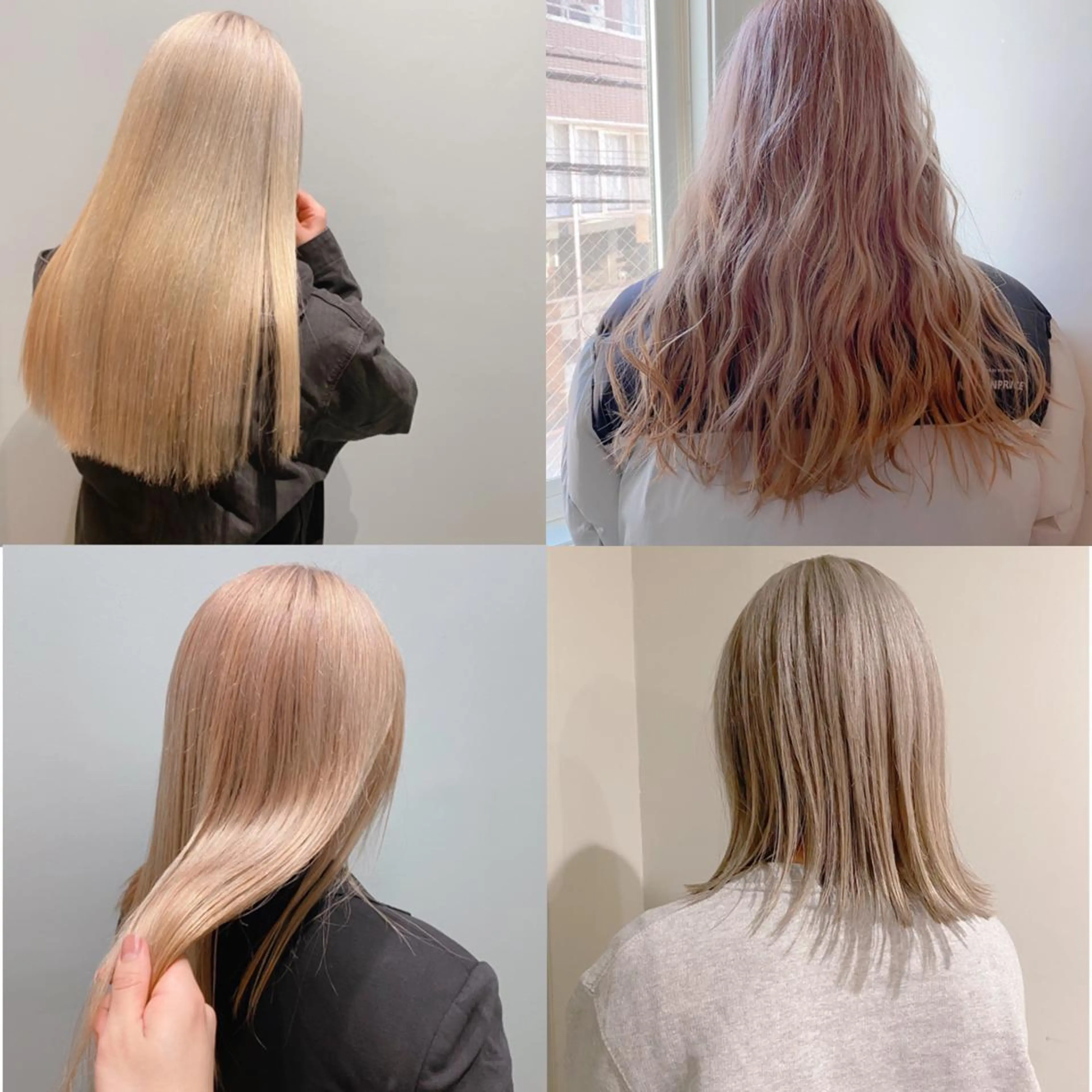 カラー ベージュカラー ミルキーベージュ ピンクカラー 美髪ストレート 川本雄己のヘアスタイル