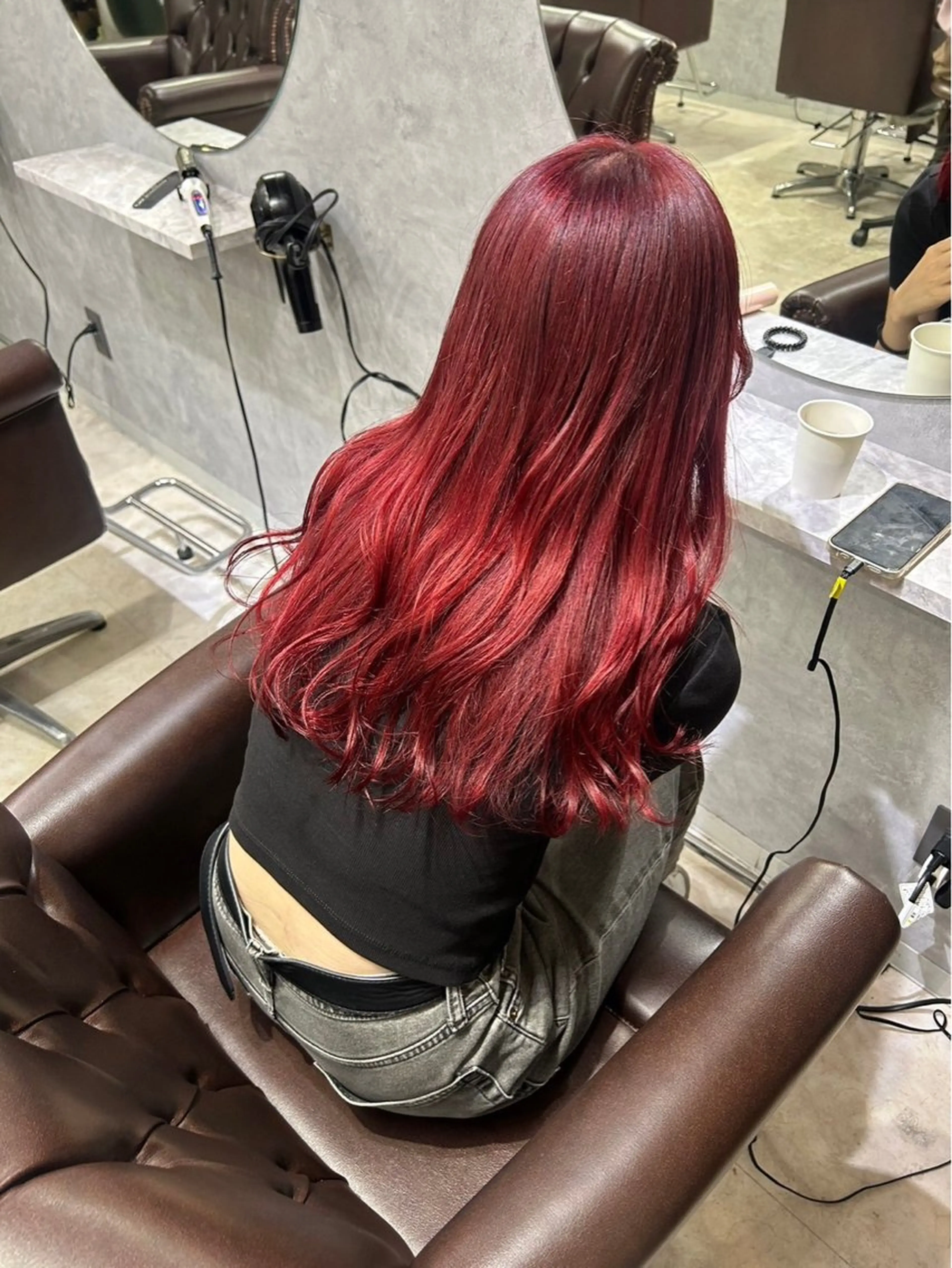 セミロング 🐶カラー特化🌈 池袋/ハイトーン/陸のヘアスタイル