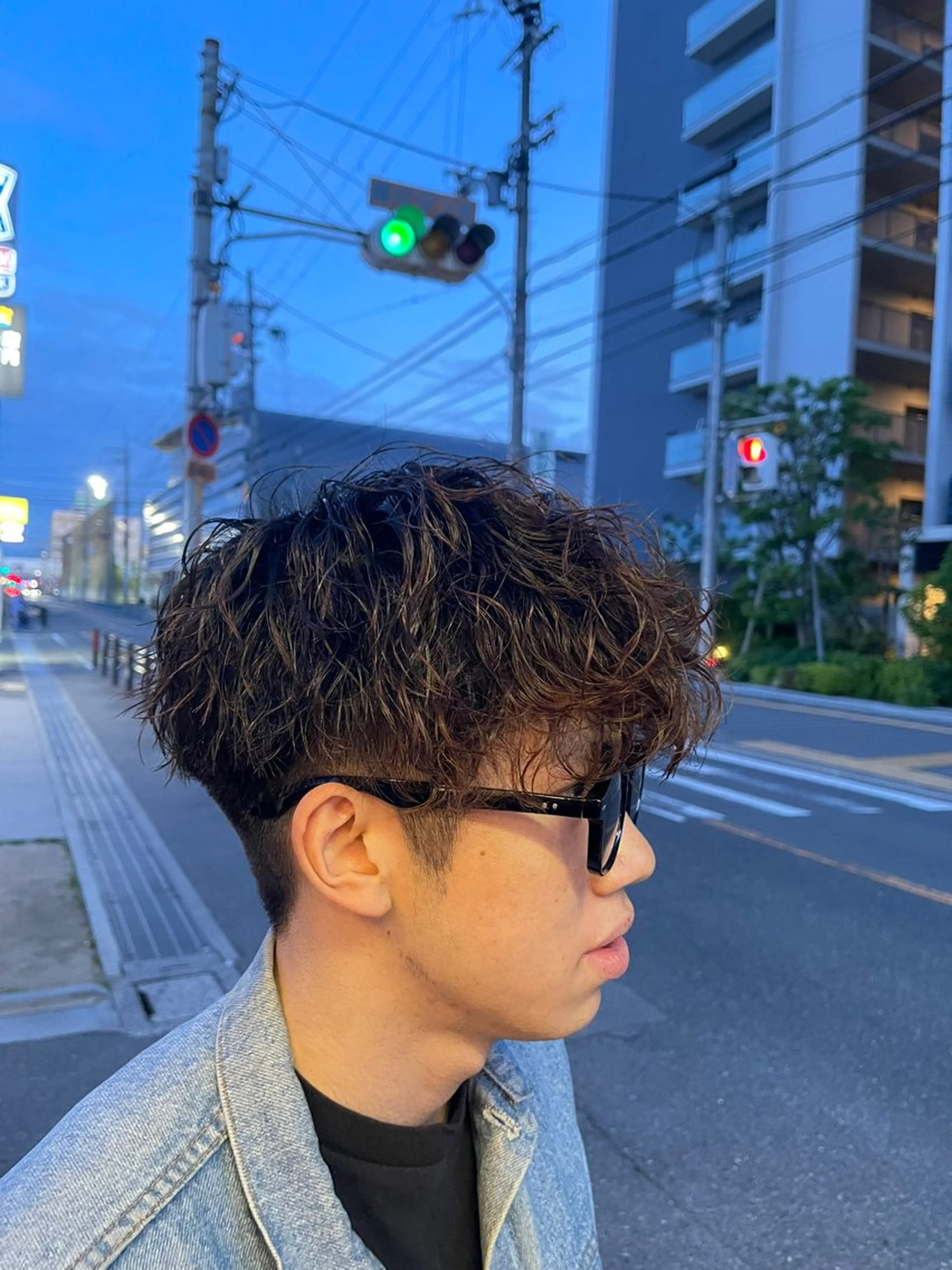 パーマ メンズ 大谷 洸生のヘアスタイル