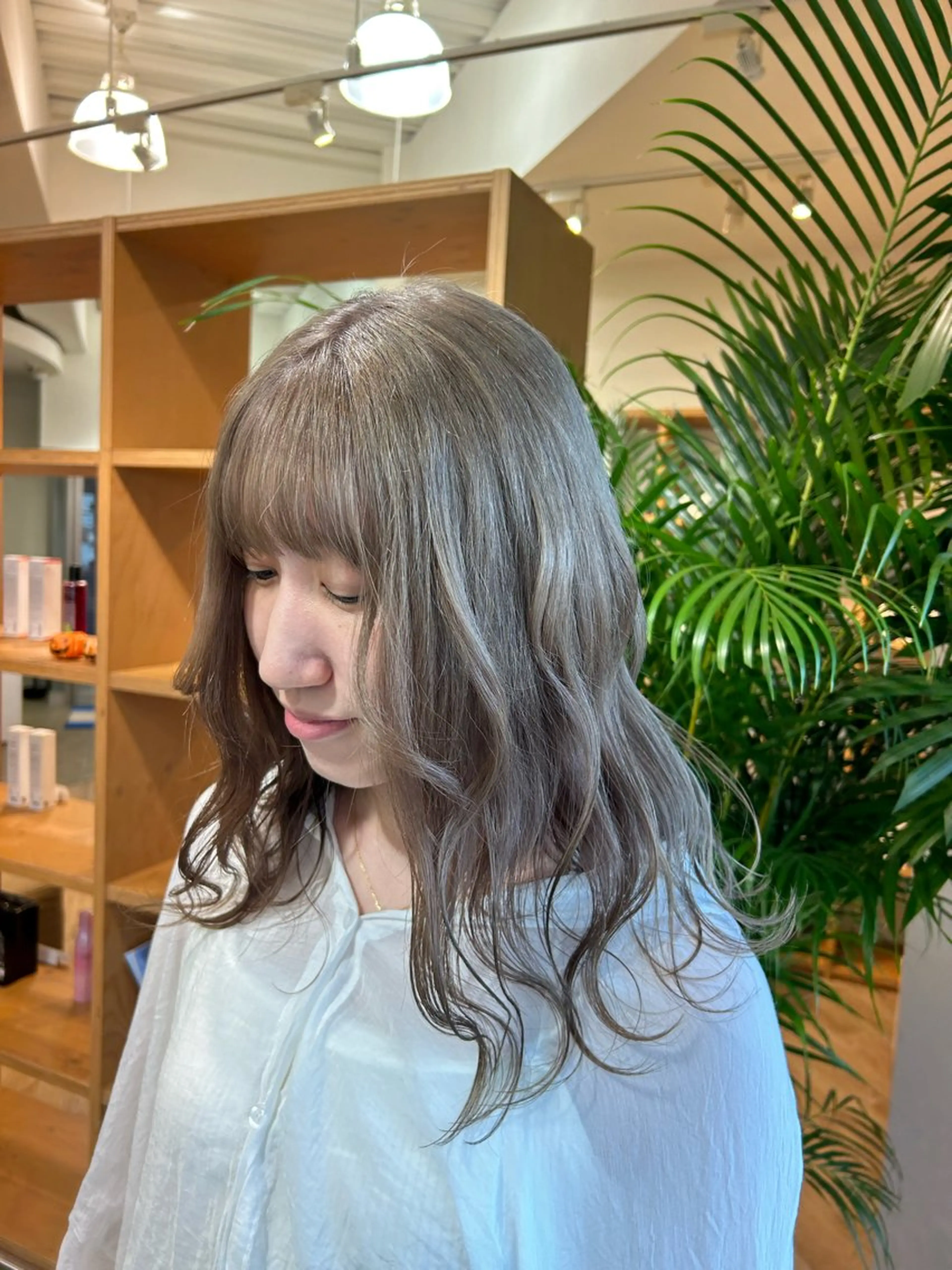 セミロング カラー 暖色カラー/ フクダ モエ🐿のヘアスタイル