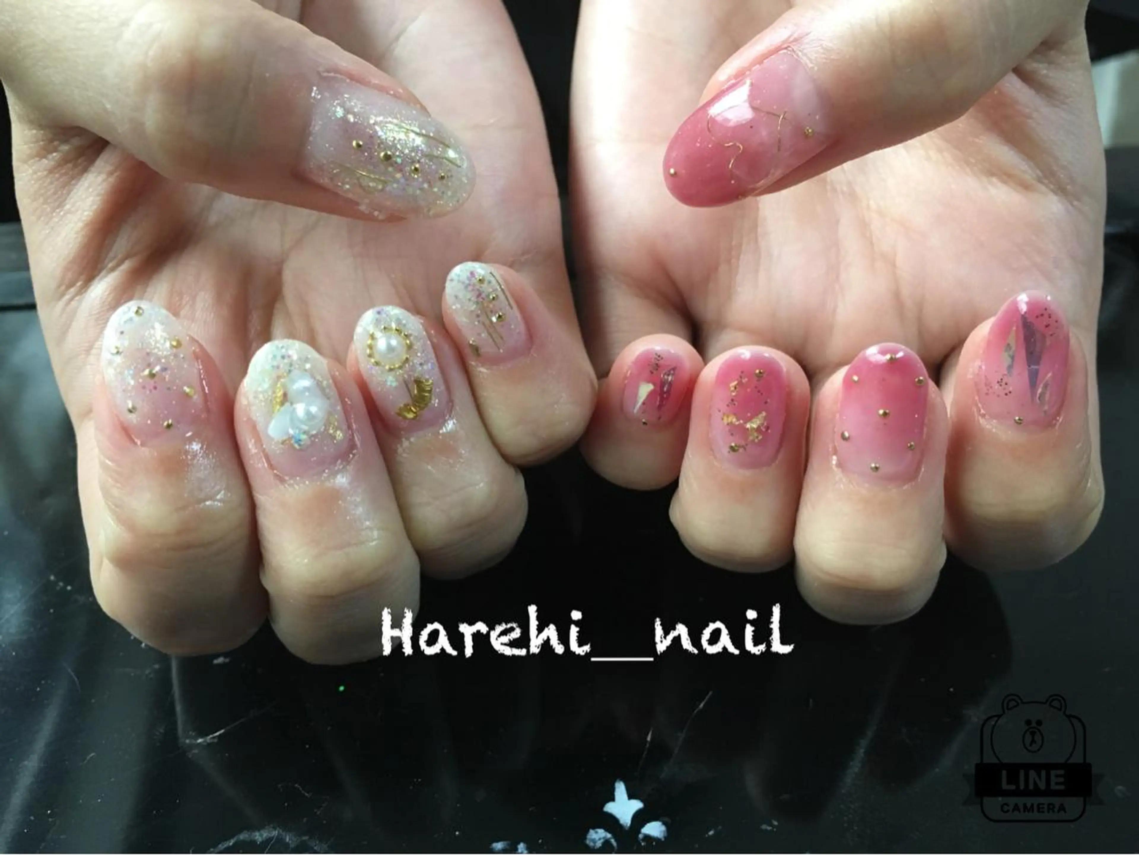 ネイル ニュアンスネイル ハンドネイル Harehi_ nailのネイルデザイン