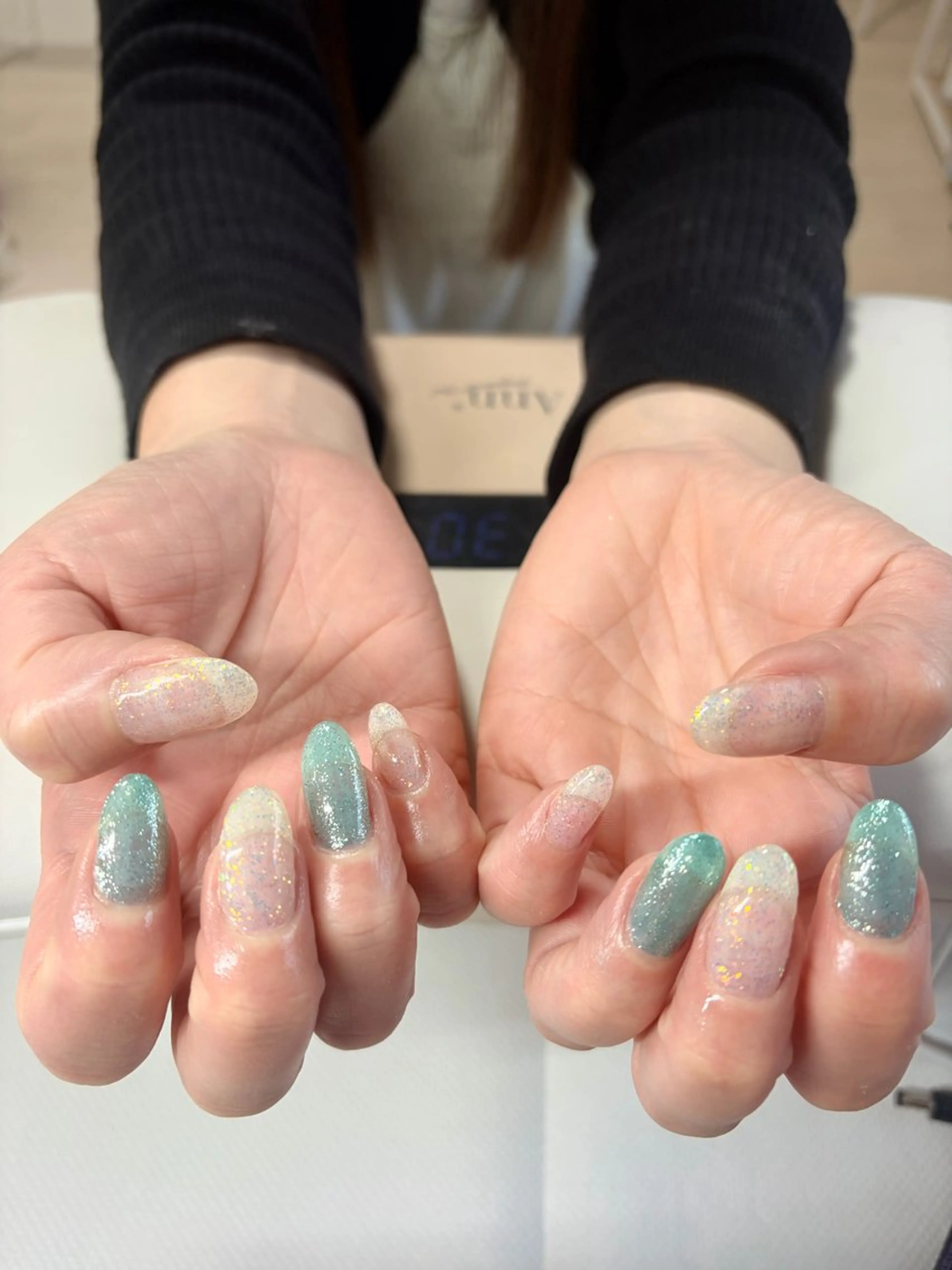 ネイル ラメ(グリッター) ワンカラーネイル yuko 〜be 高槻店💅のネイルデザイン