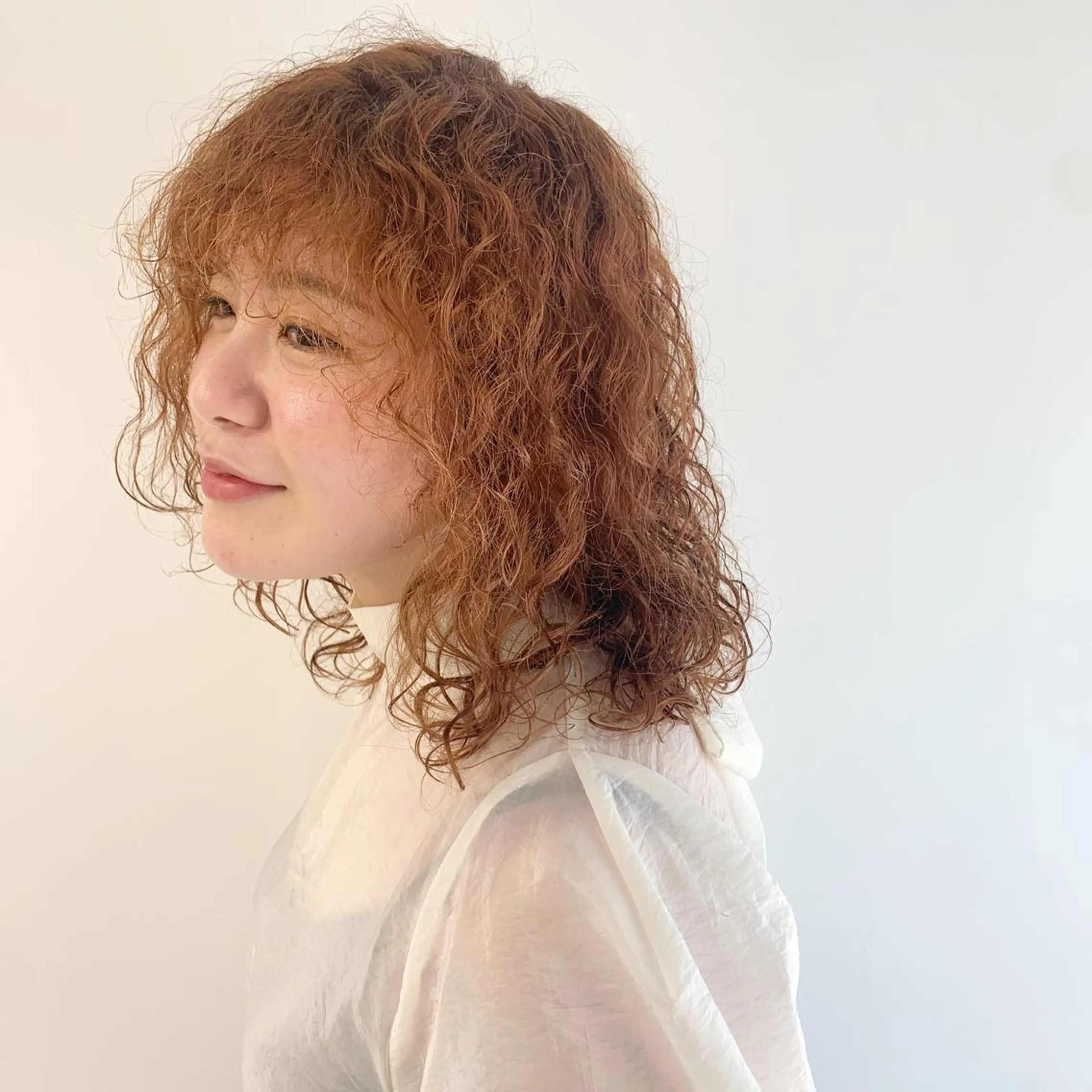 ミディアム beautism clock所属・韓国風🇰🇷うる艶 レイヤー/海青🫧のヘアスタイル