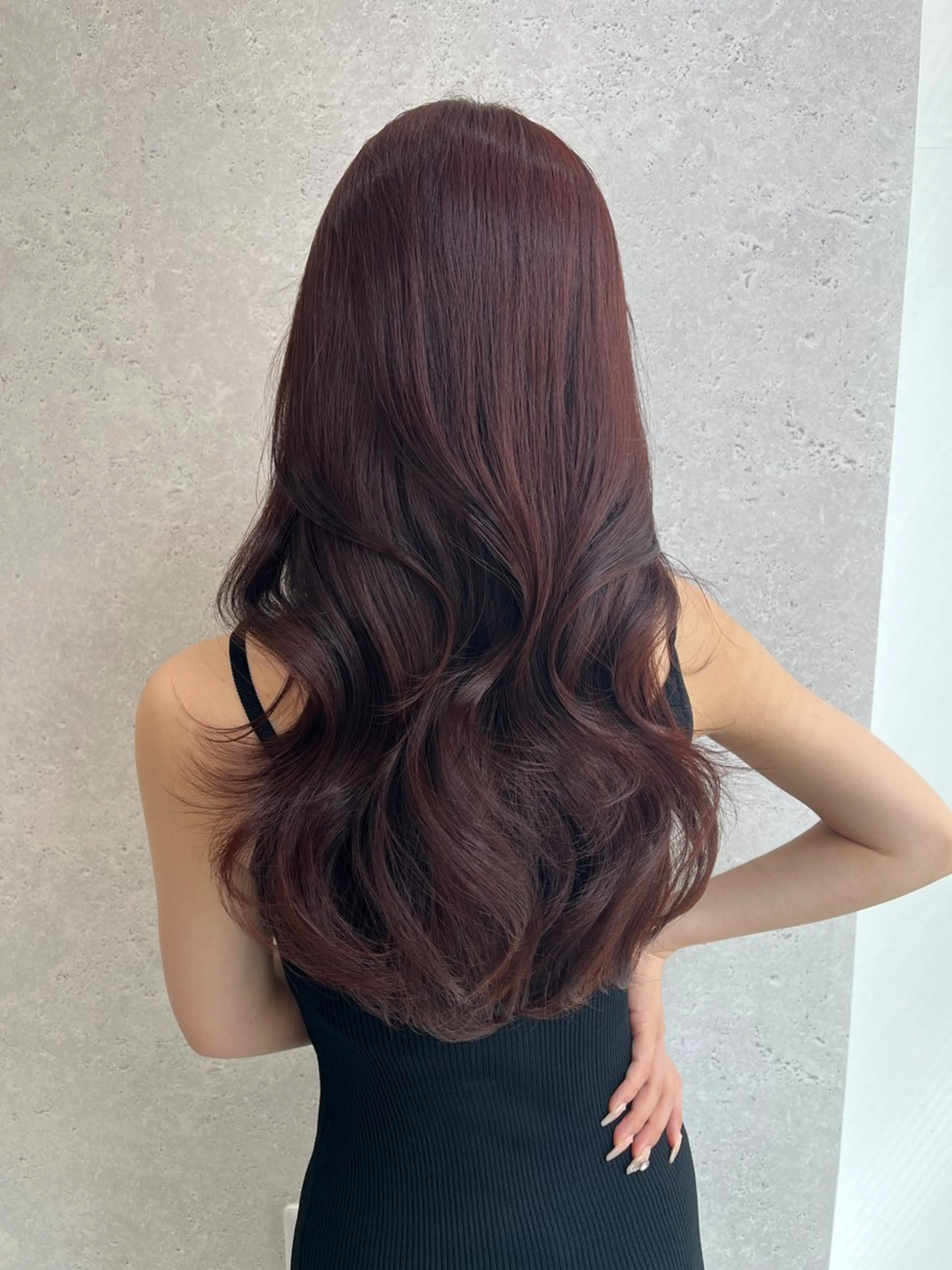 ロング カラー カット ヘアカラー 【直前割】透ける艶髪 ♡ストレートのヘアスタイル