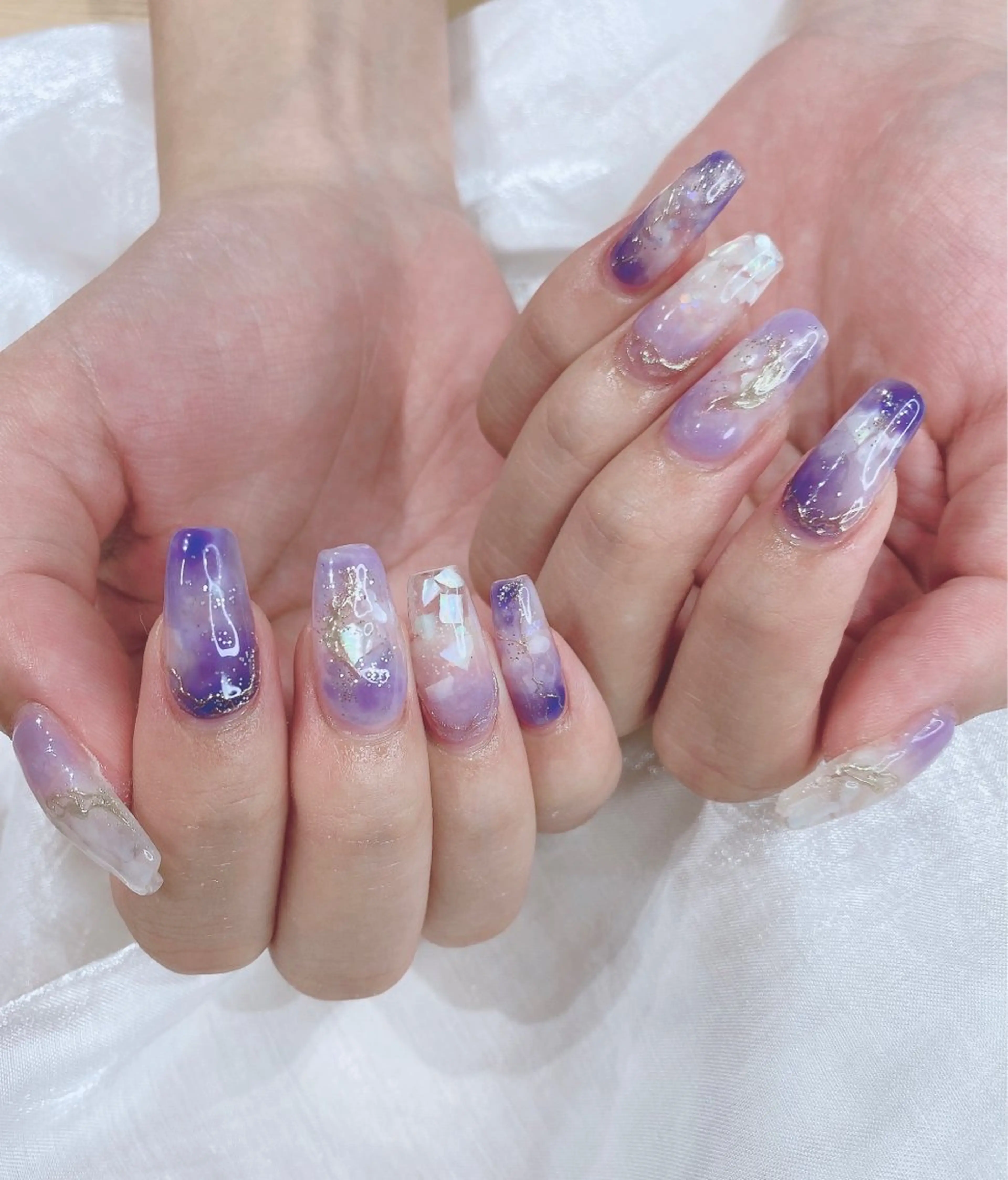 ミディアム ハンドネイル JNA認定講師🌸 RIEのネイルデザイン