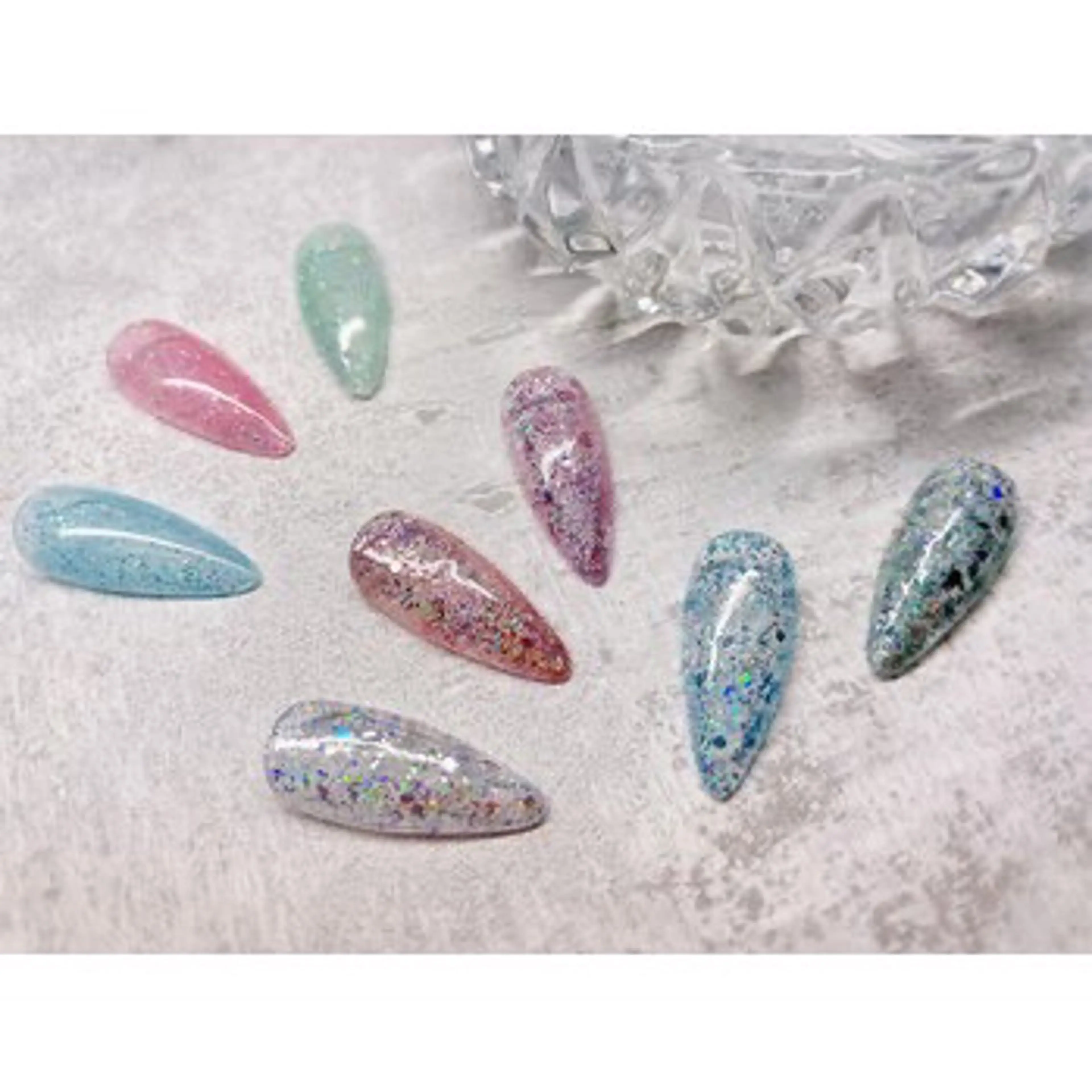 ネイル キラキラネイル ラメ(グリッター) マットネイル lucky nail 歌舞伎町のネイルデザイン