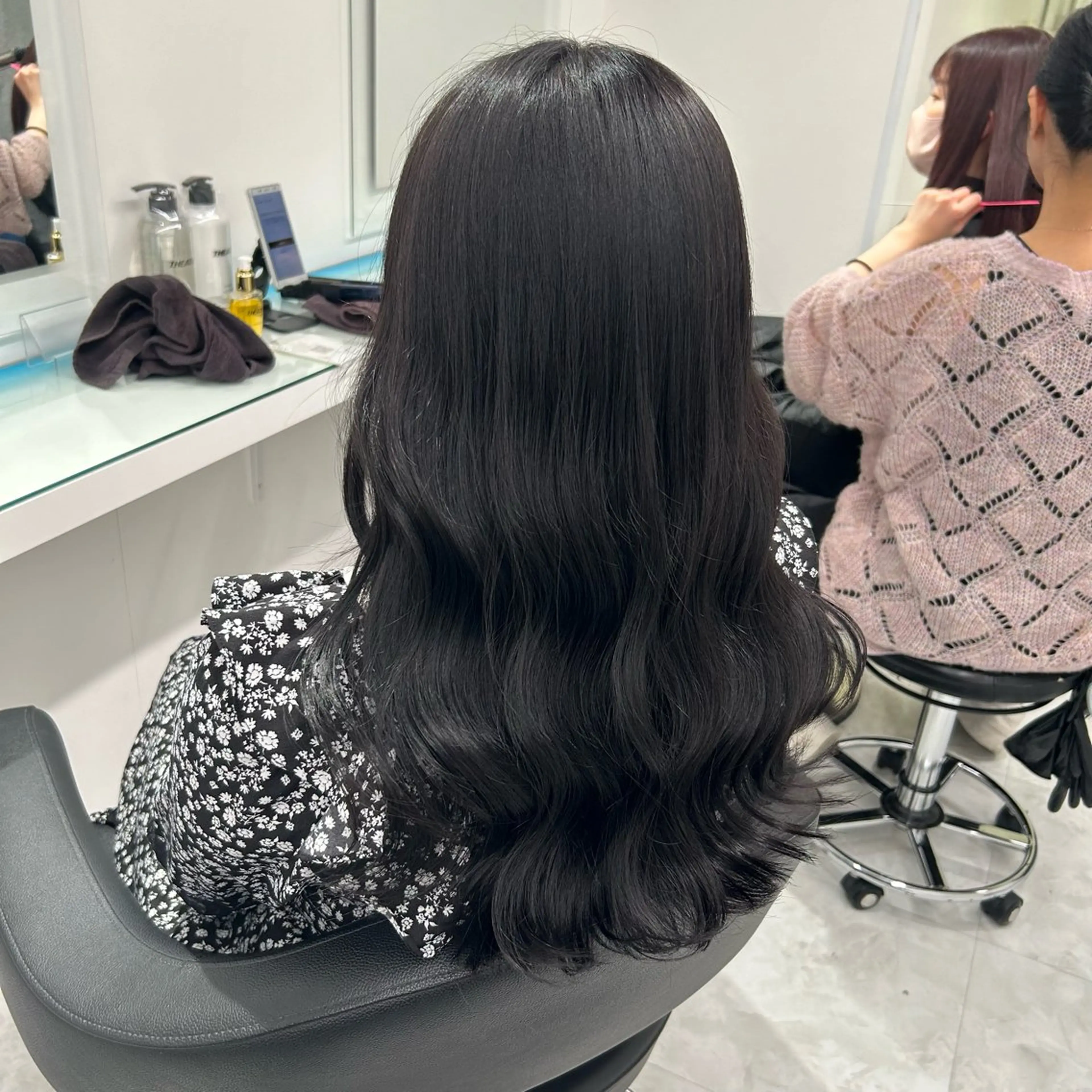 セミロング ヘアカラー トリートメント 🤍大人っぽ韓国暗髪 🤍Asuka🤍のヘアスタイル