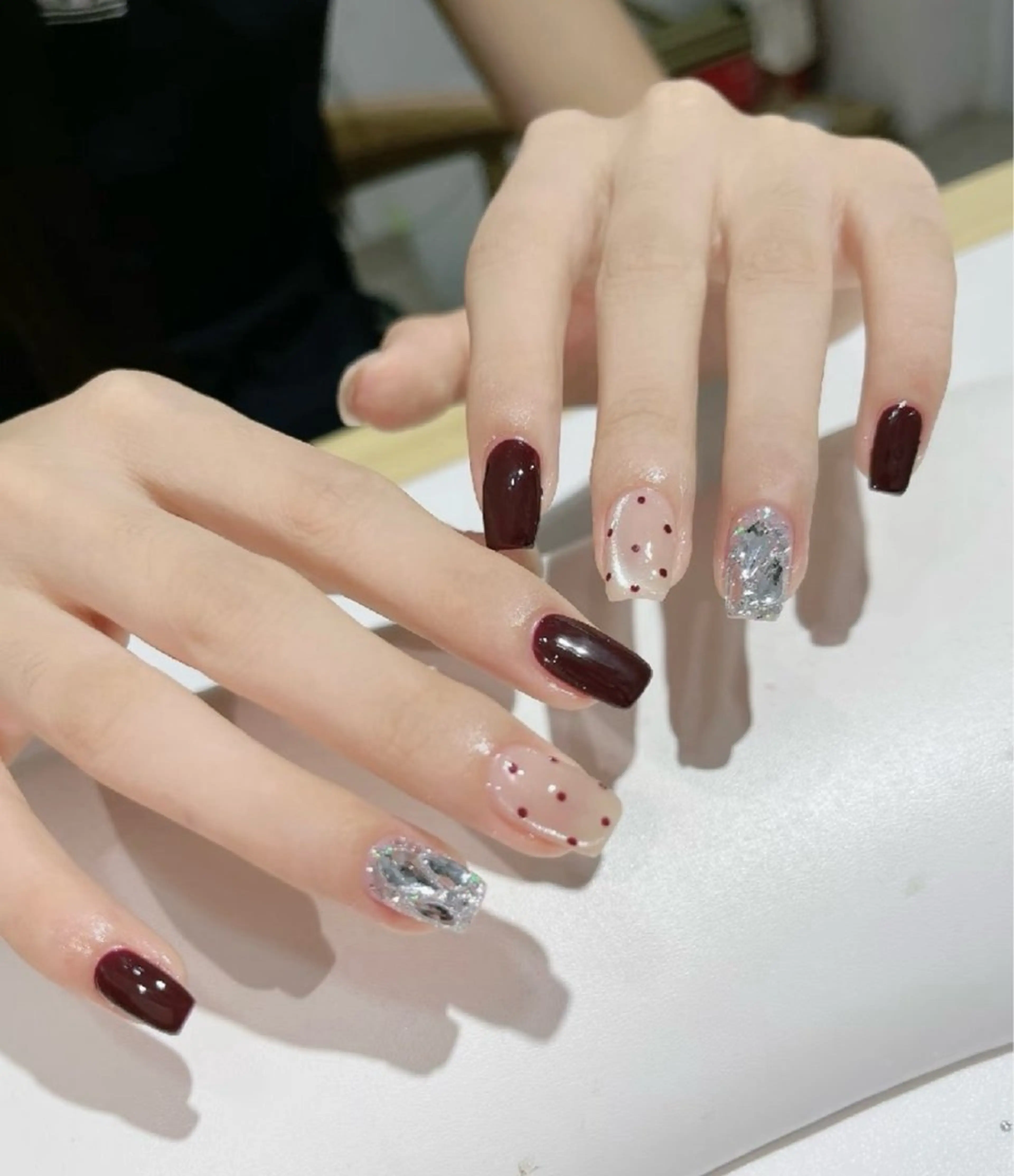 ネイル Chiara 長さだしのネイルデザイン