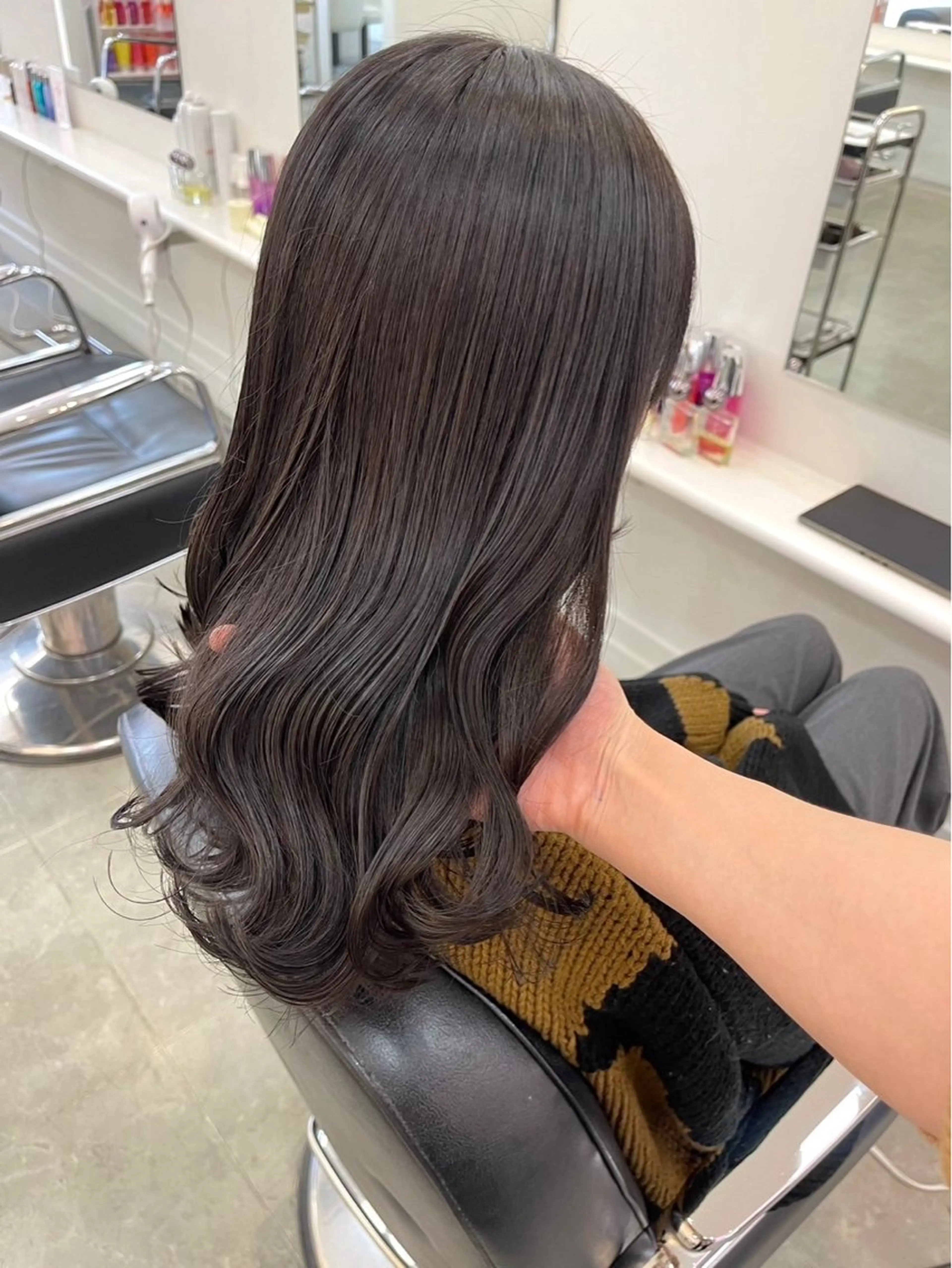 ロング カラー カット ヘアカラー Parve Mix / 根本 梨湖🫧のヘアスタイル