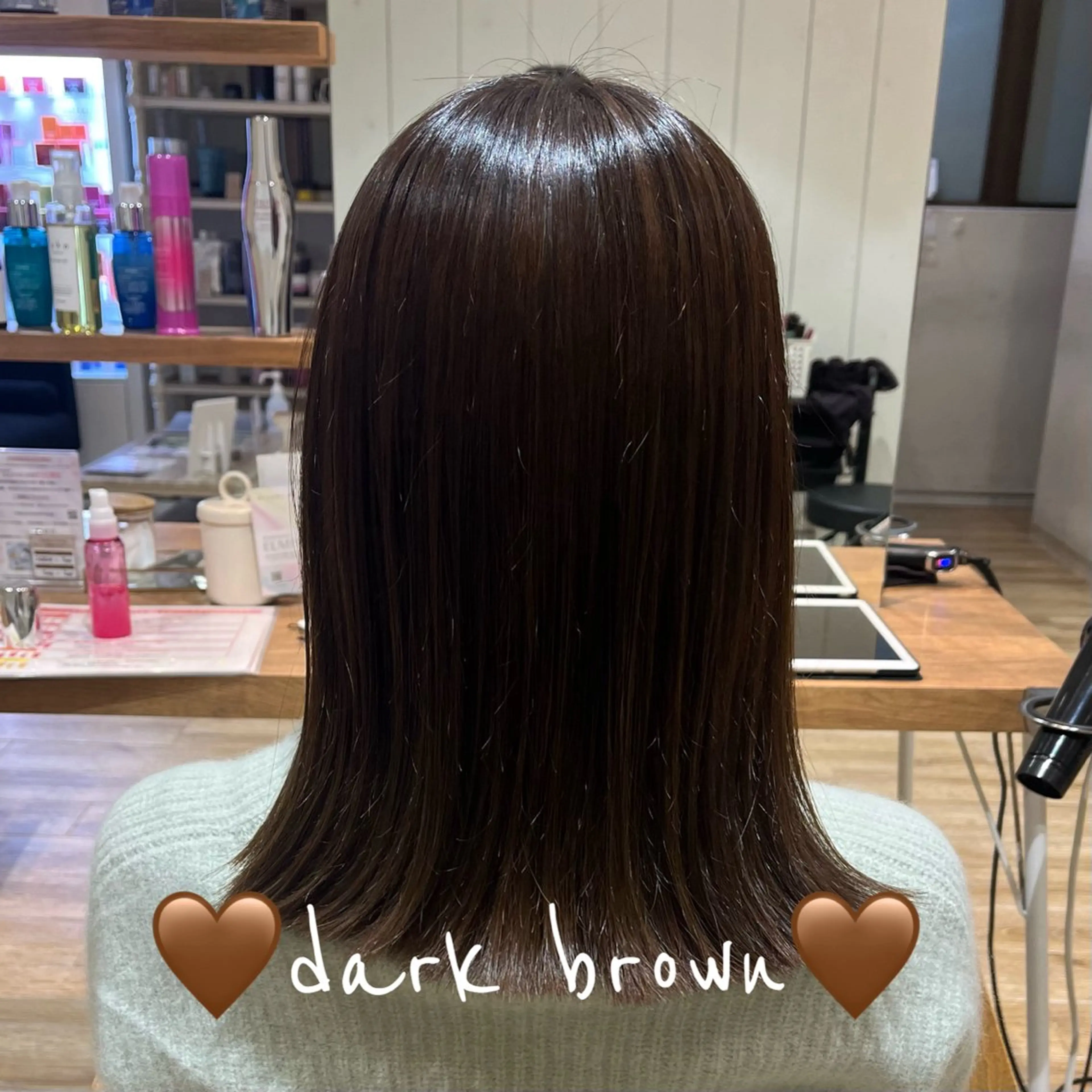 ミディアム ヘアカラー ボブカット/ むなかたももか🐾のヘアスタイル