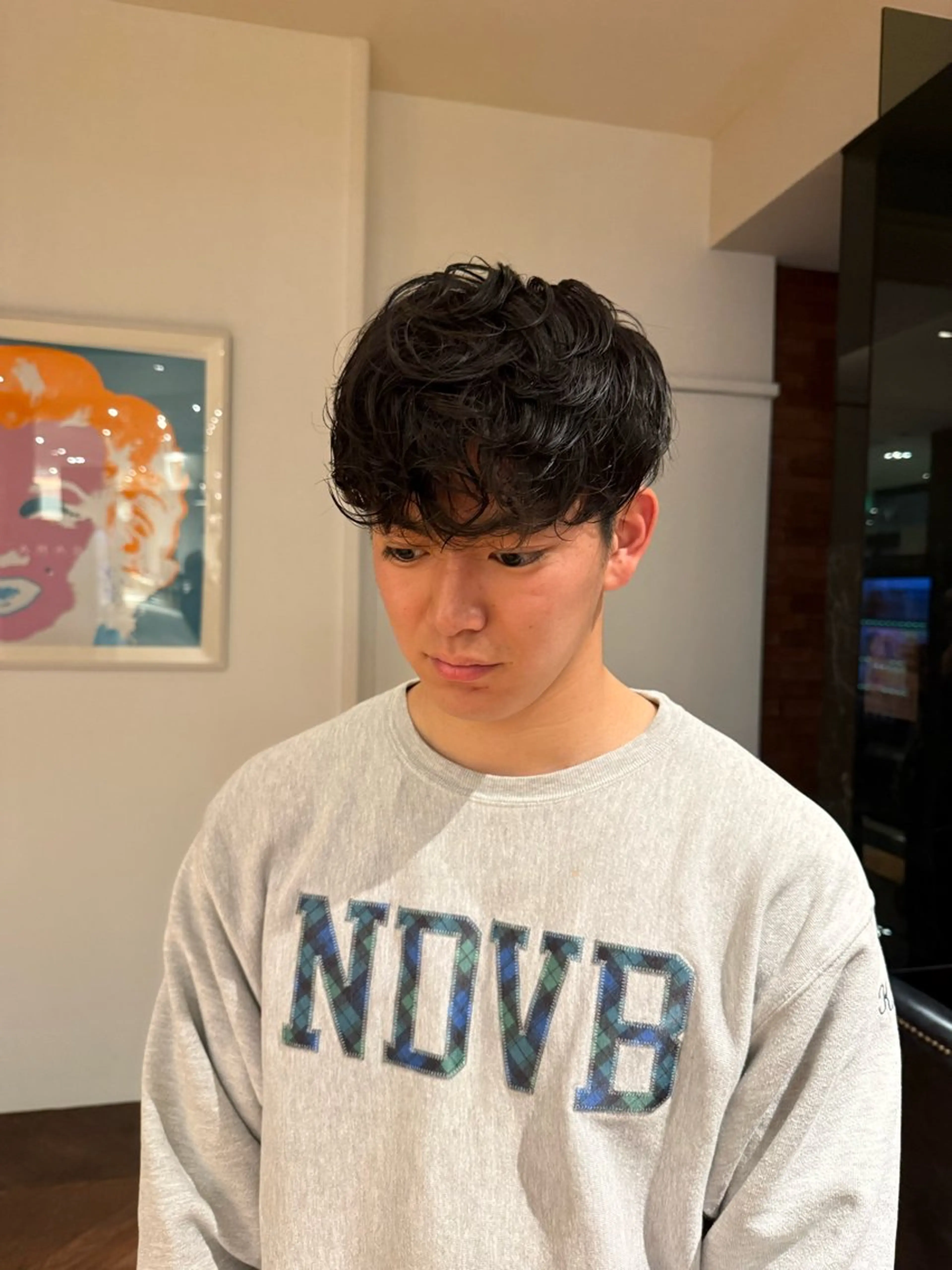 パーマ メンズ メンズパーマ スペインカール カット パーマ SARA山口caz カット/パーマのヘアスタイル