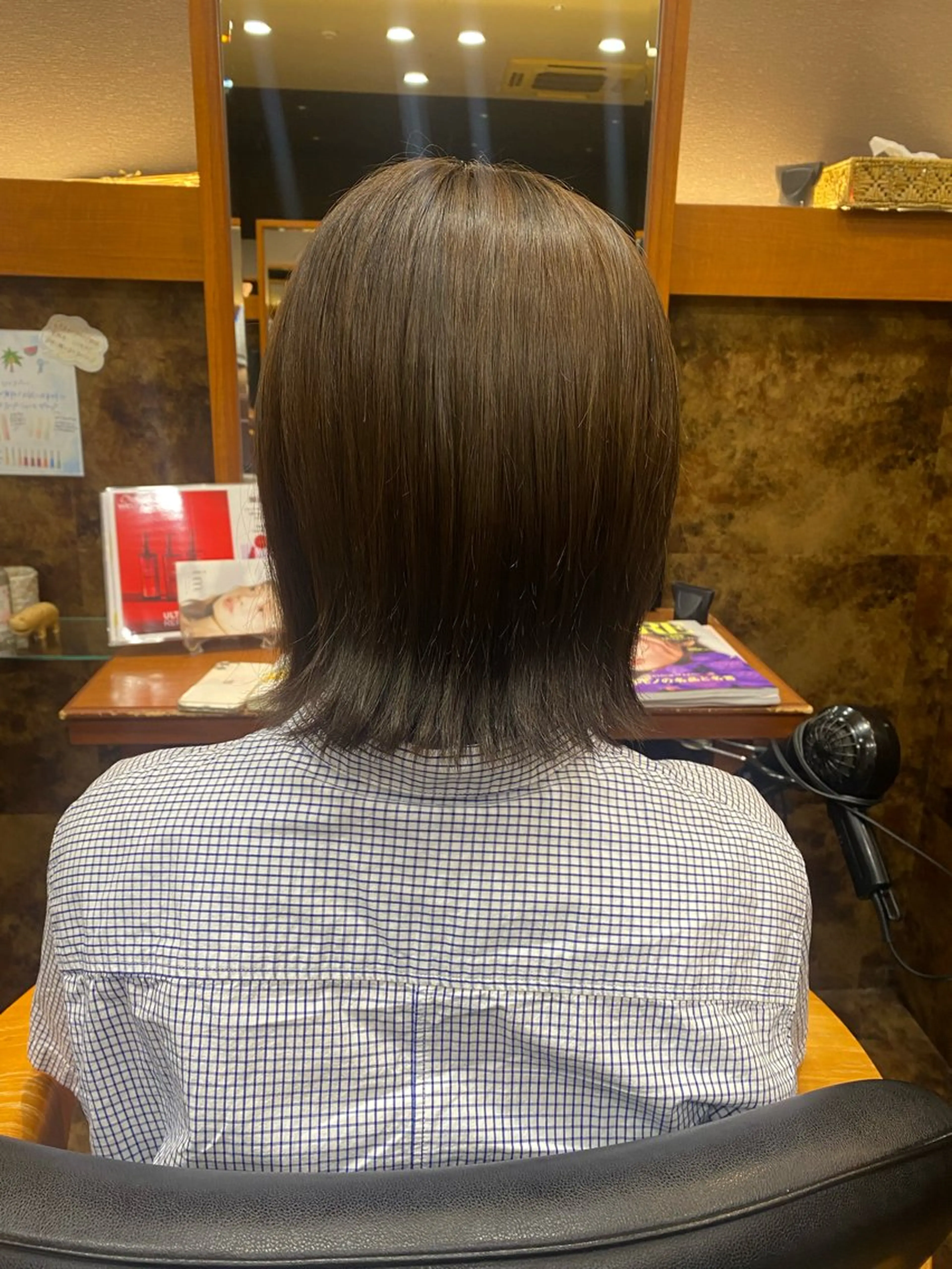 ミディアム カラー カット 相良 陽香🌻のヘアスタイル