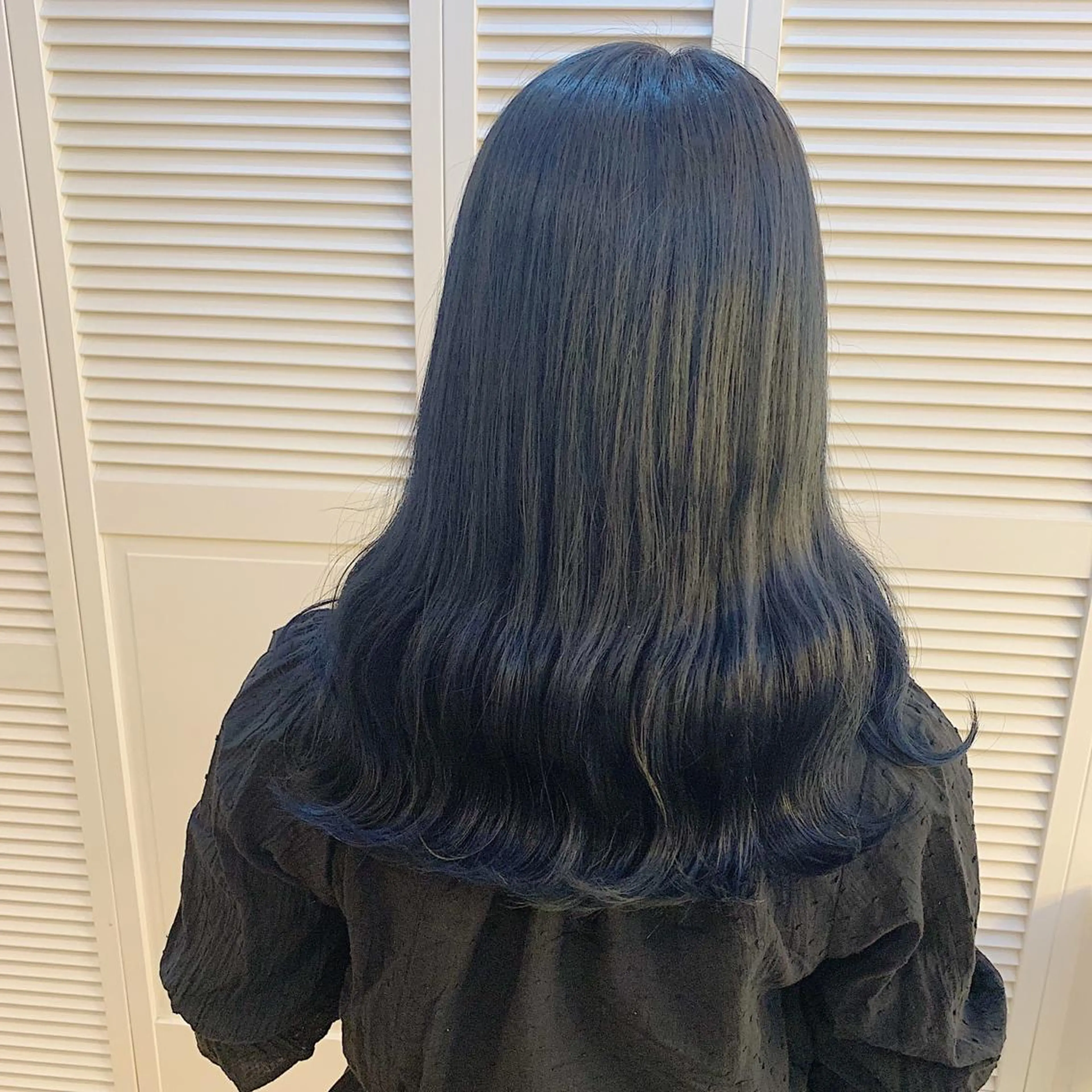 セミロング カラー ブルーカラー ネイビーカラー ヘアカラー GO TODAY SHAiRE SALON 町田店所属・🫧大森 知夏🫧のヘアスタイル