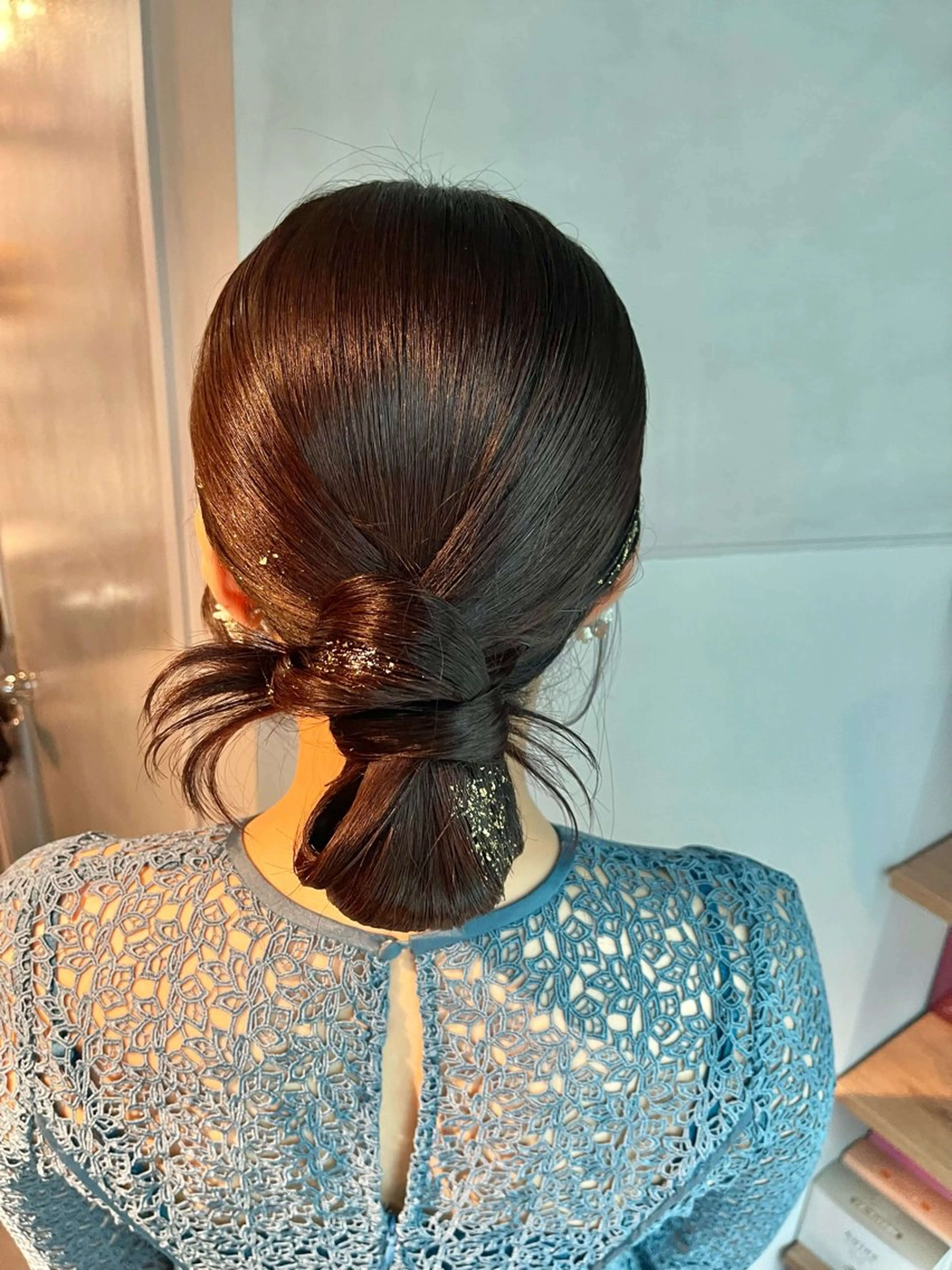 ヘアアレンジ ポニーテール 結婚式・ブライダル 卒業式のヘアスタイル ヘアセット charm《銀座》 ヘアセット/縮毛矯正のヘアスタイル