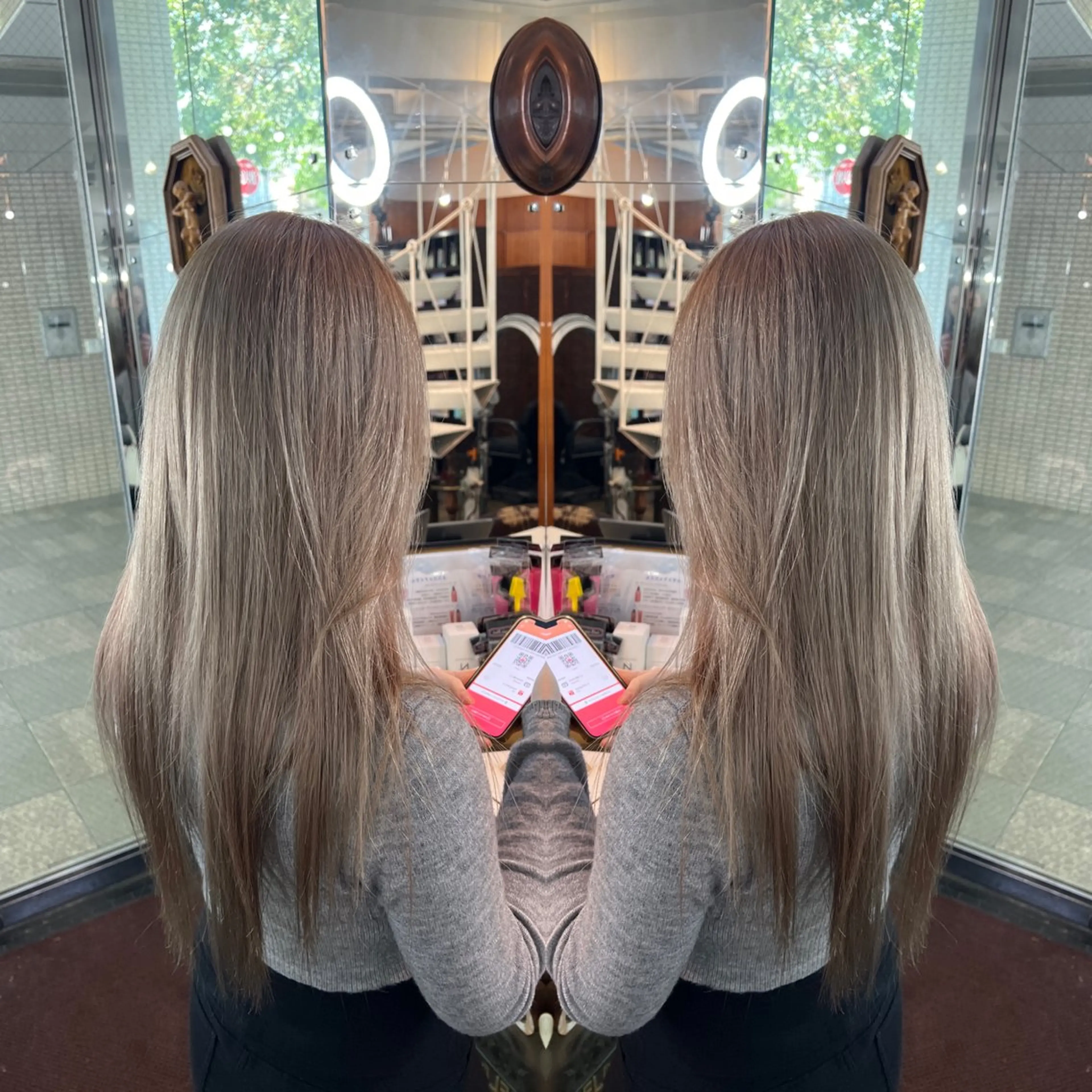 ロング カラー ヘアカラー トリートメント レイヤー/ボブ/ ミニボブ/AOIのヘアスタイル