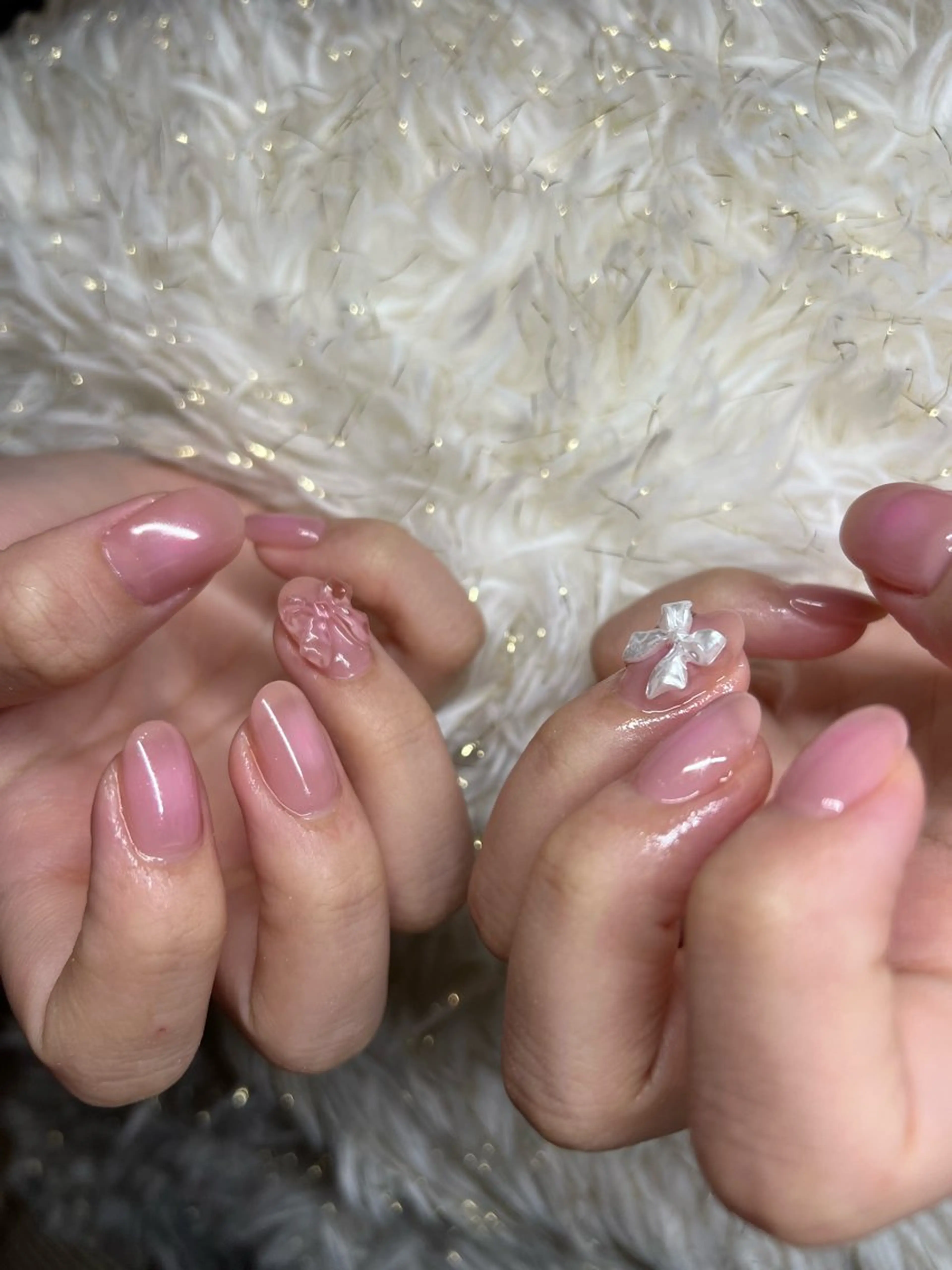 ネイル チークネイル be.me yuunaのネイルデザイン