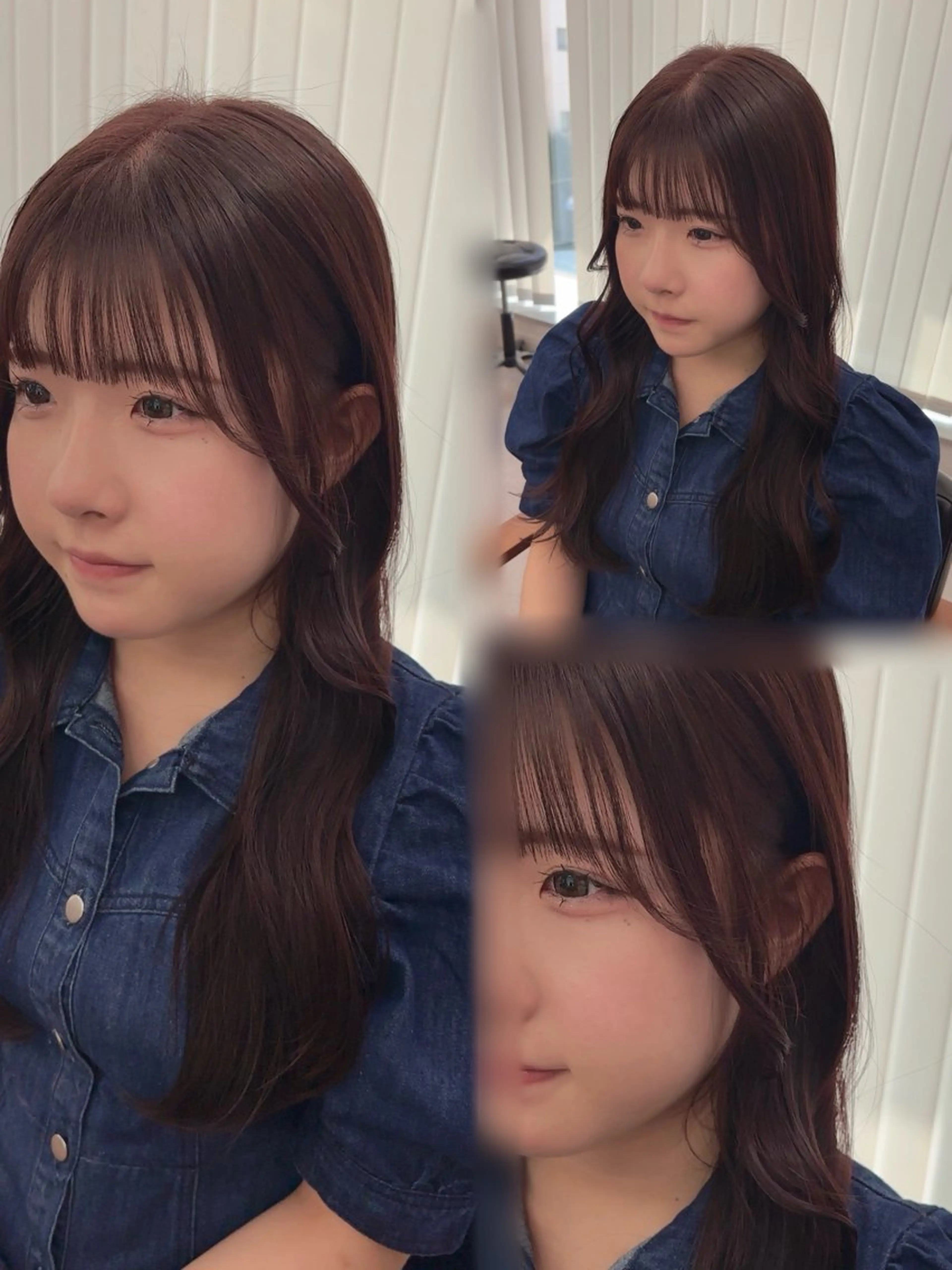 ミディアム カラー カット ヘアカラー トリートメント ダブルカラー 🌙ｃｈｉｎａｒｉのヘアスタイル