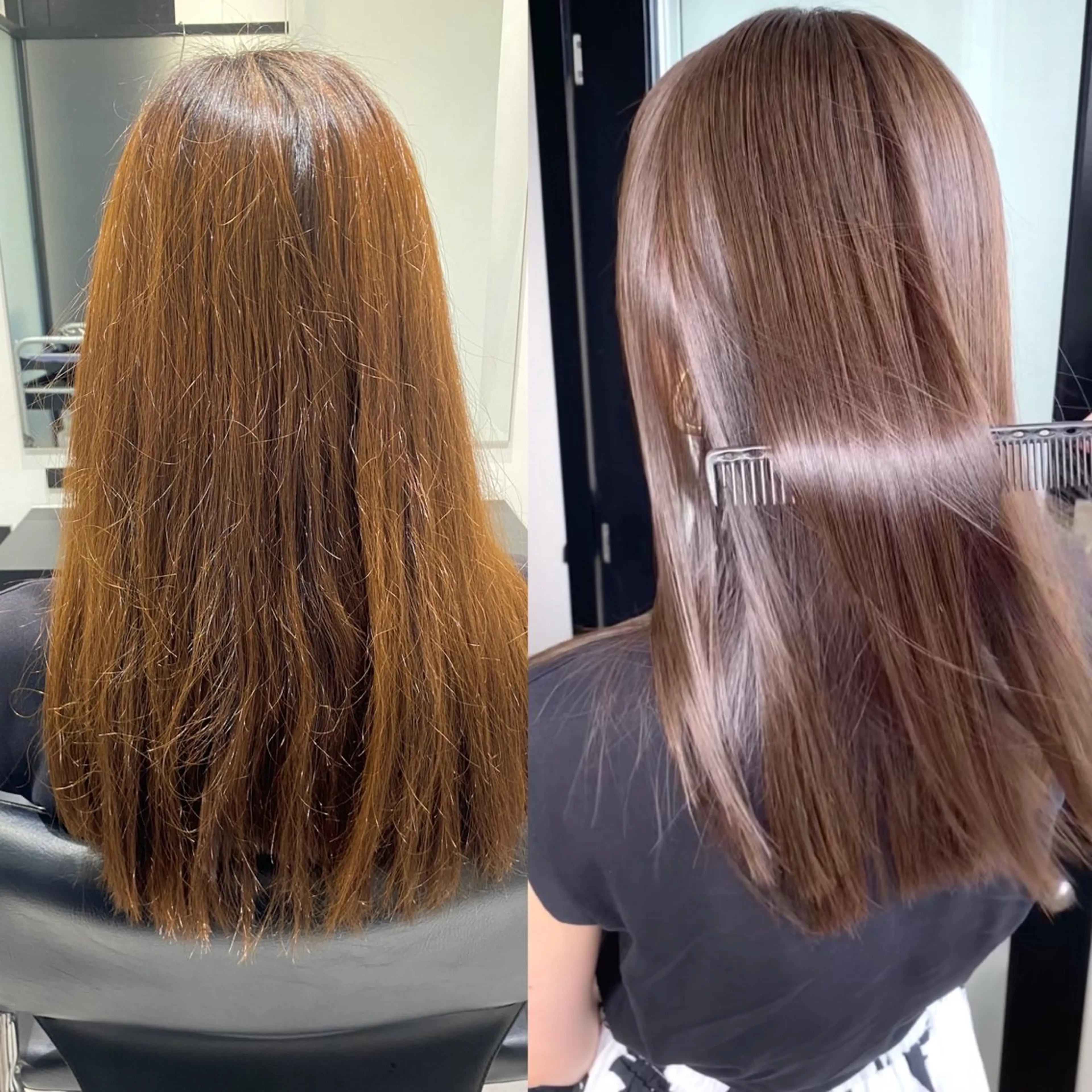 セミロング カラー ヘアアレンジ ヘアカラー トリートメント 髪質改善水素TR× レイヤーカット/熊澤のヘアスタイル