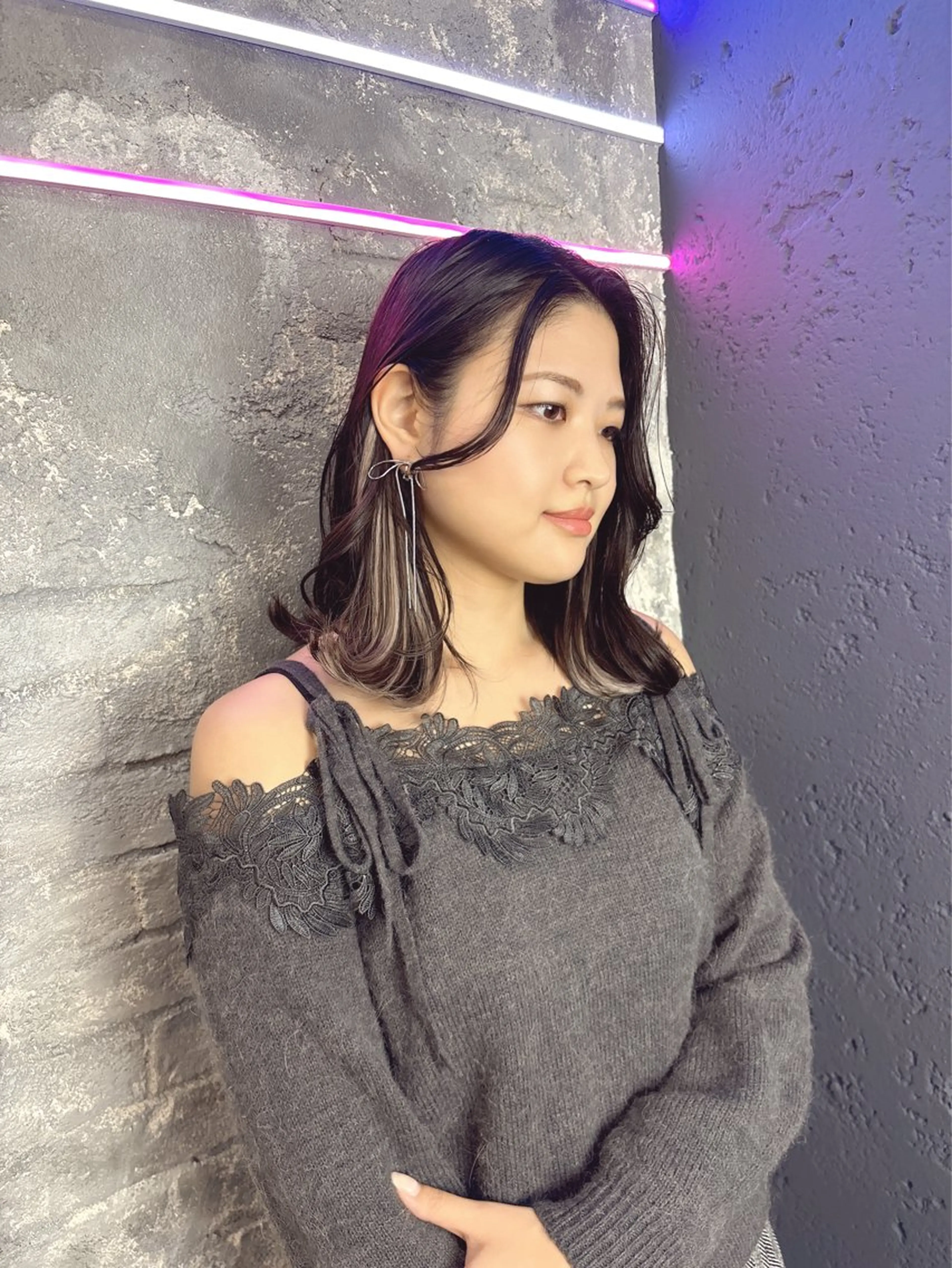 セミロング ヘアアレンジ エクステ ️❤️透明感カラー Yūka❤️のヘアスタイル