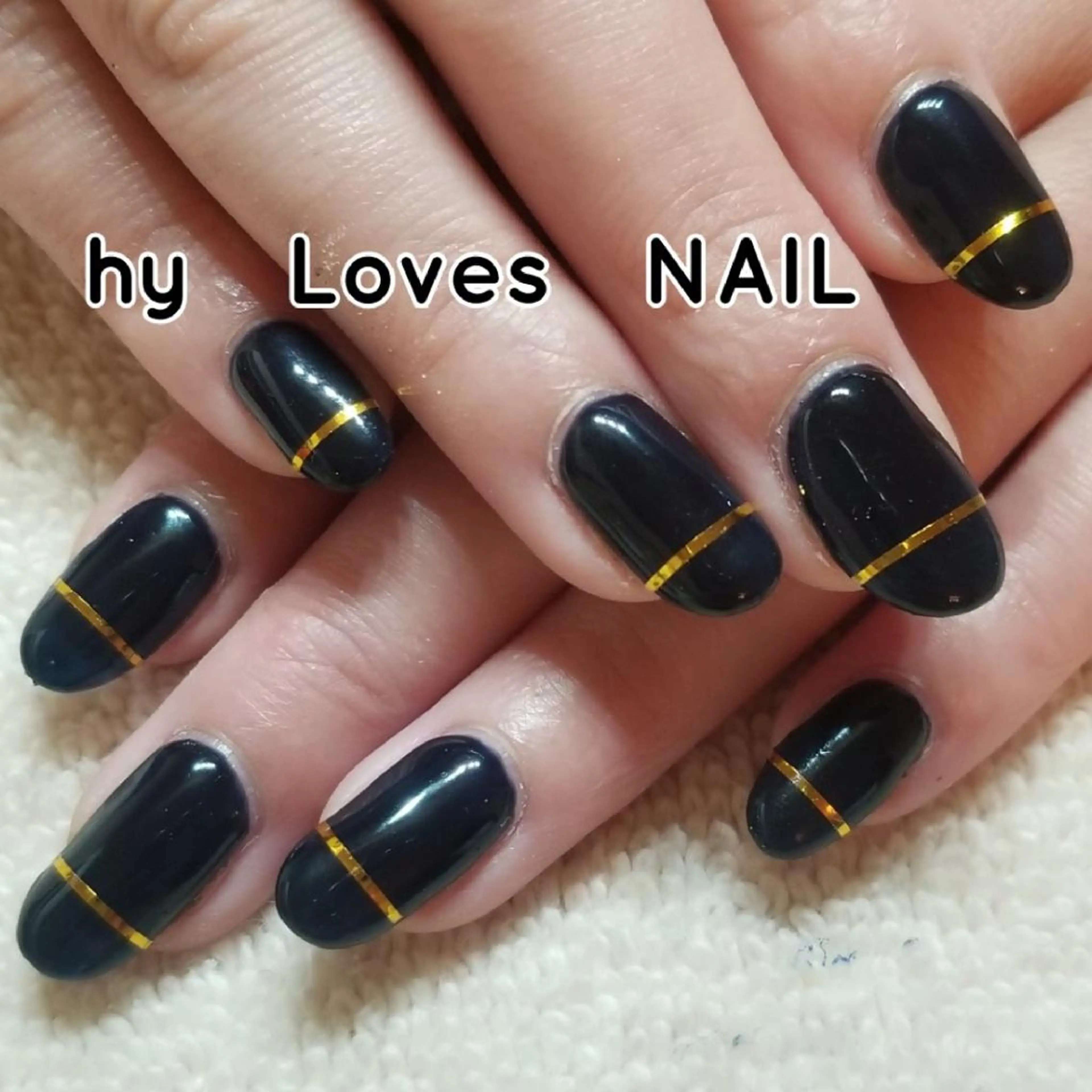 ネイル ネイビー ハンドネイル よしだ ひろきのネイルデザイン