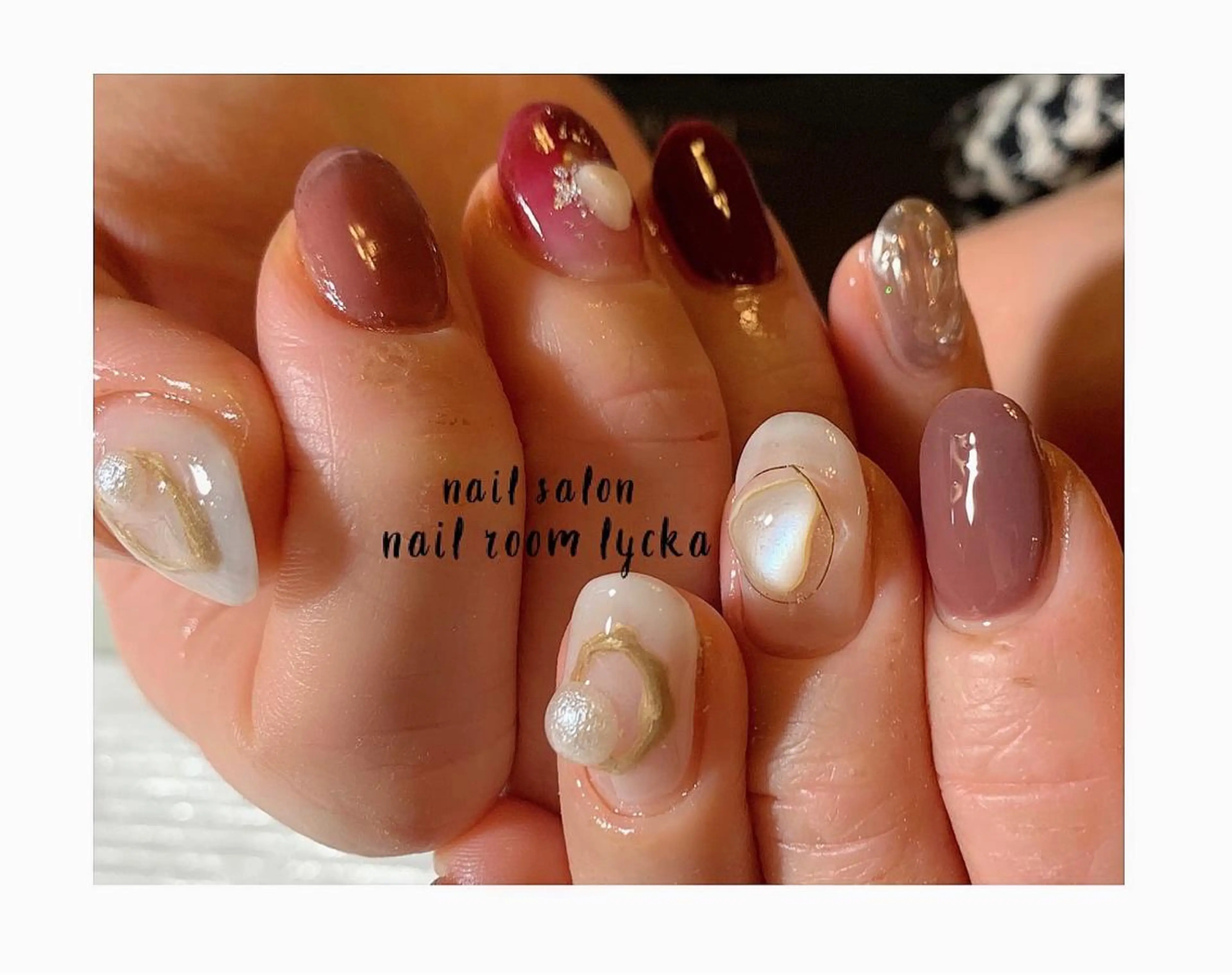 ネイル ﾈｲﾙﾙｰﾑﾘｯｶ 𝐦𝐚𝐲𝐮のネイルデザイン